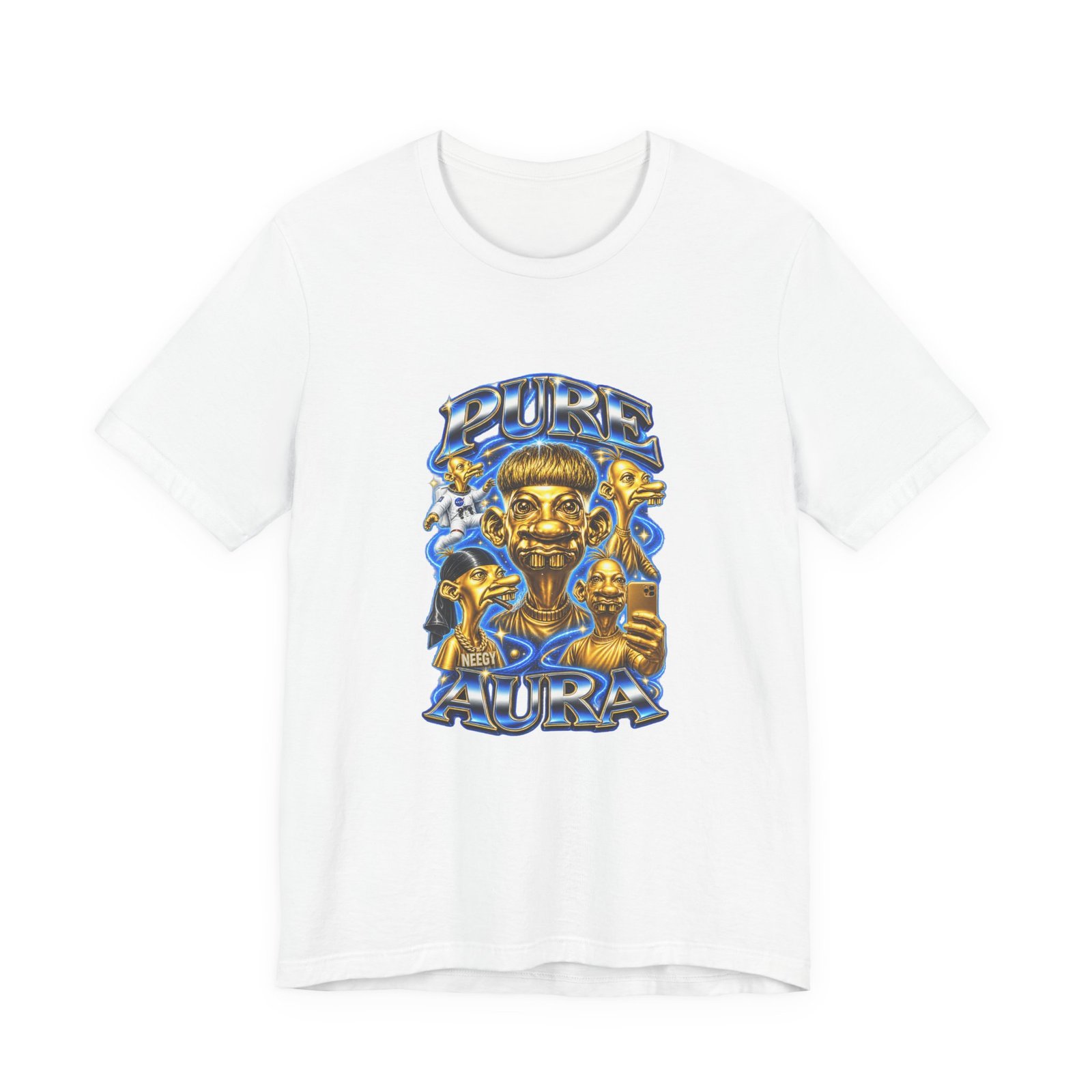 Pure Charisma Aura Neegy Cosmic Selfie Charisma Graphic Tee