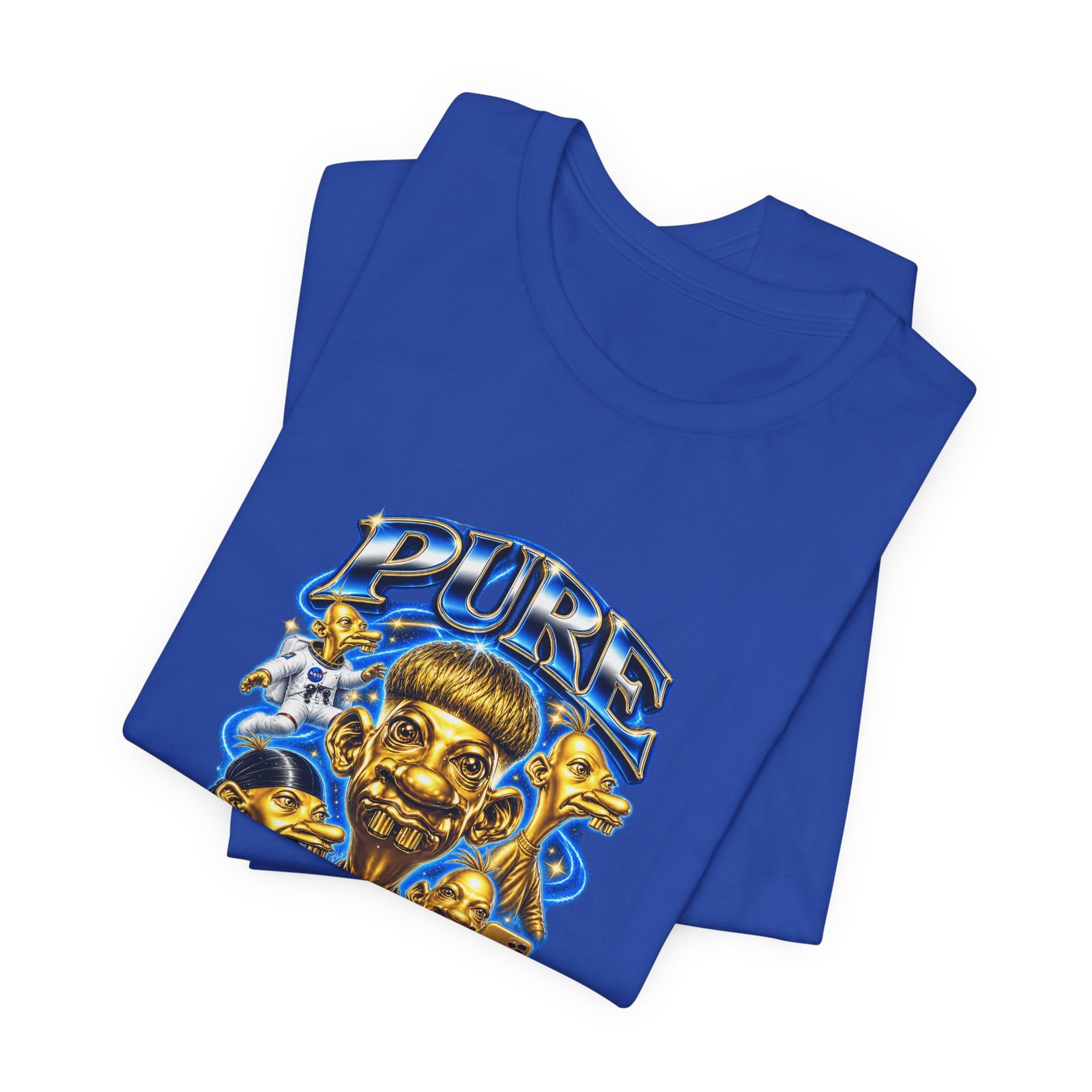 Pure Charisma Aura Neegy Cosmic Selfie Charisma Graphic Tee - Image 31