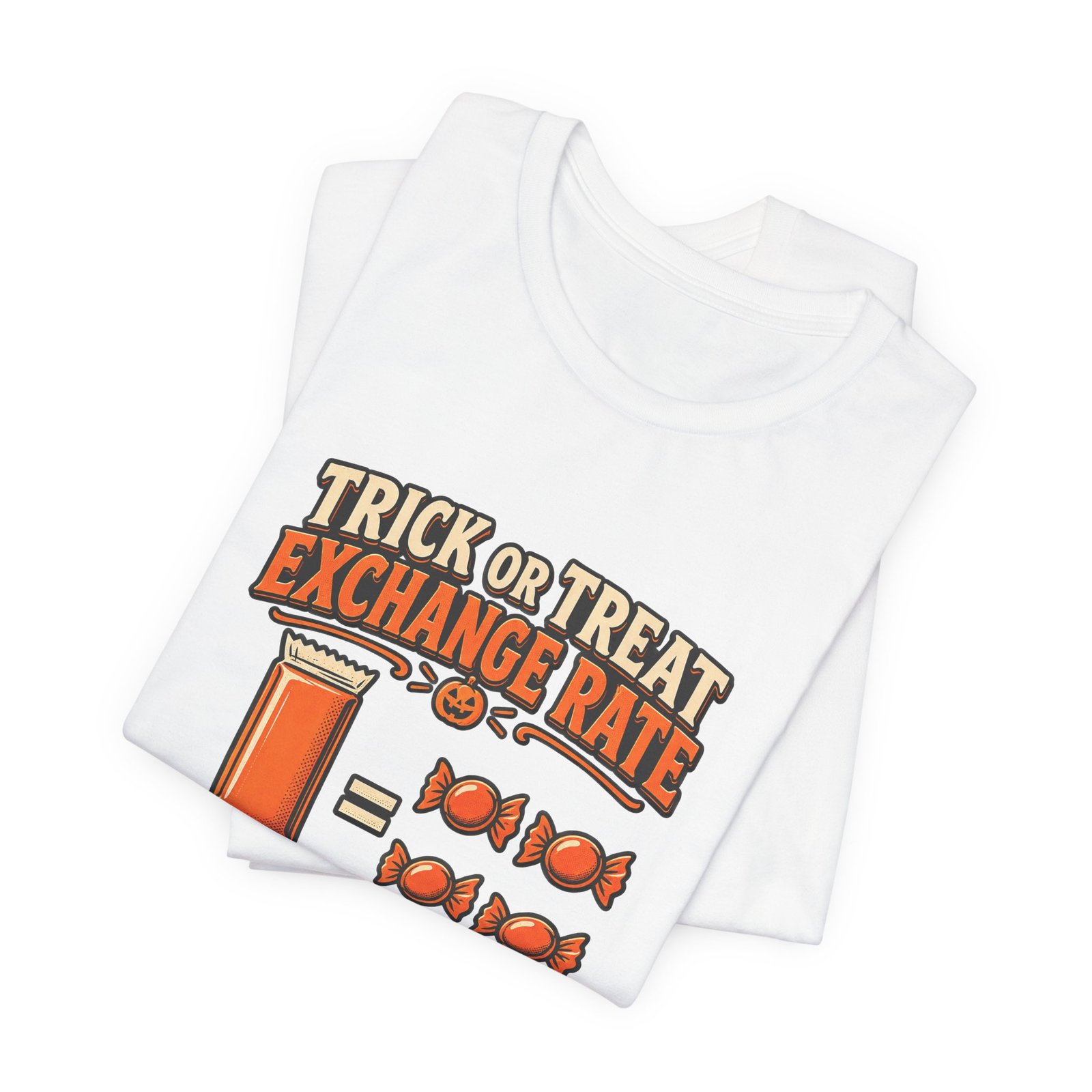 Trick Treat Candy Exchange Rate Halloween Graphic Tee - Image 3