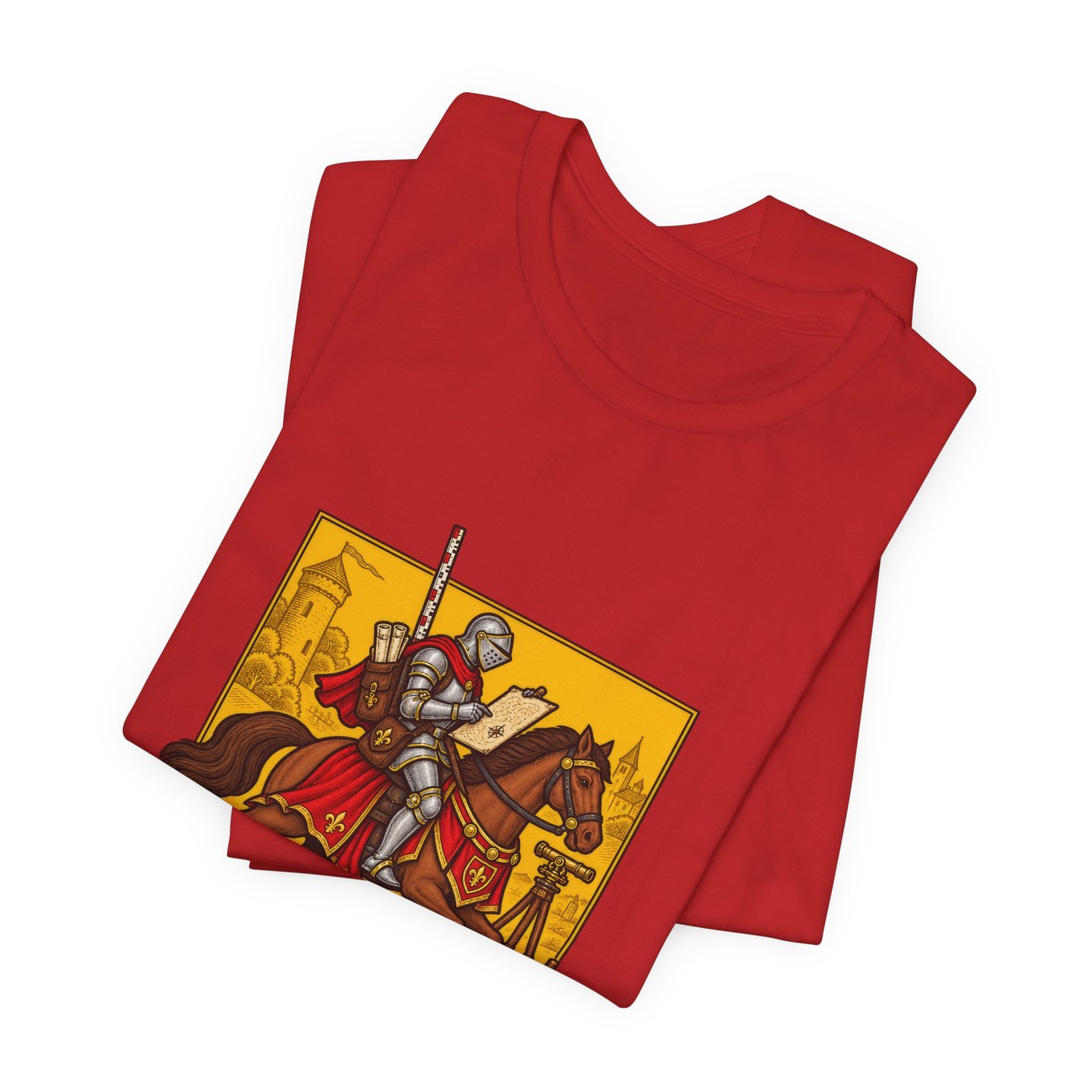 Sir Vey Says Medieval Surveyor Knight Tee - Image 47