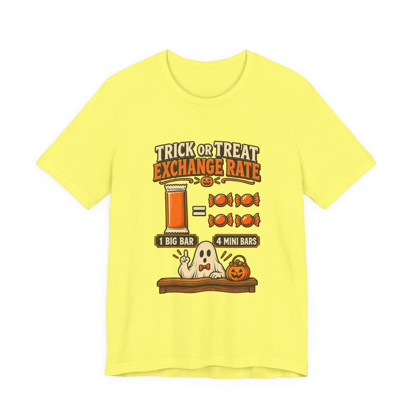 Trick Treat Candy Exchange Rate Halloween Graphic Tee - Image 17