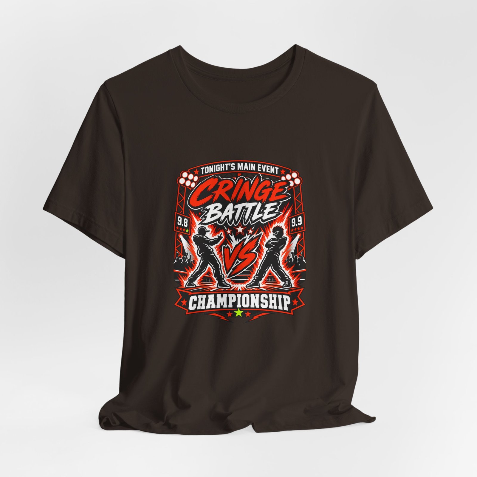 Tonight's Main Event Cringe Battle Championship Graphic Tee - Image 12
