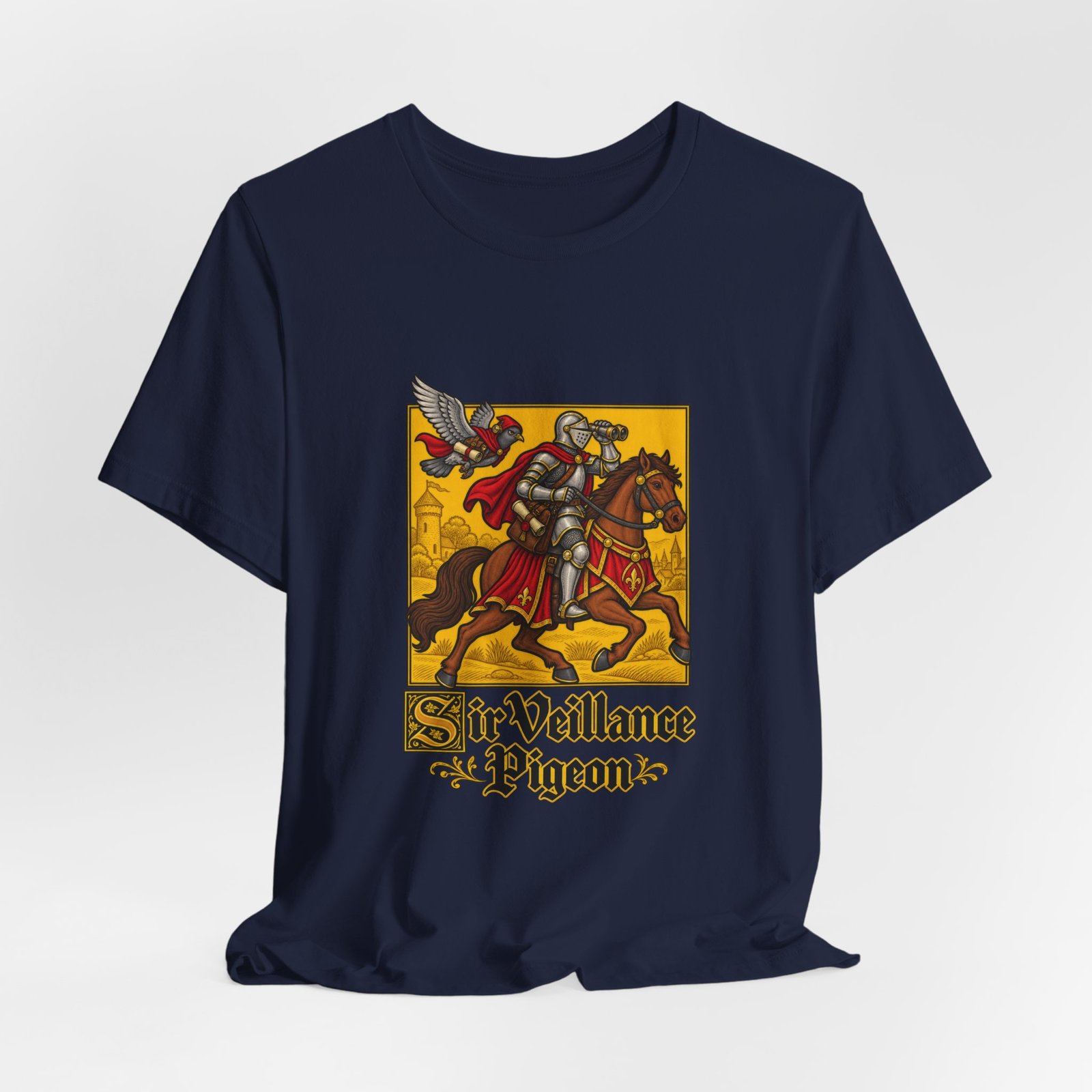 Sir Veillance Pigeon Medieval Knight Binoculars Design - Image 36