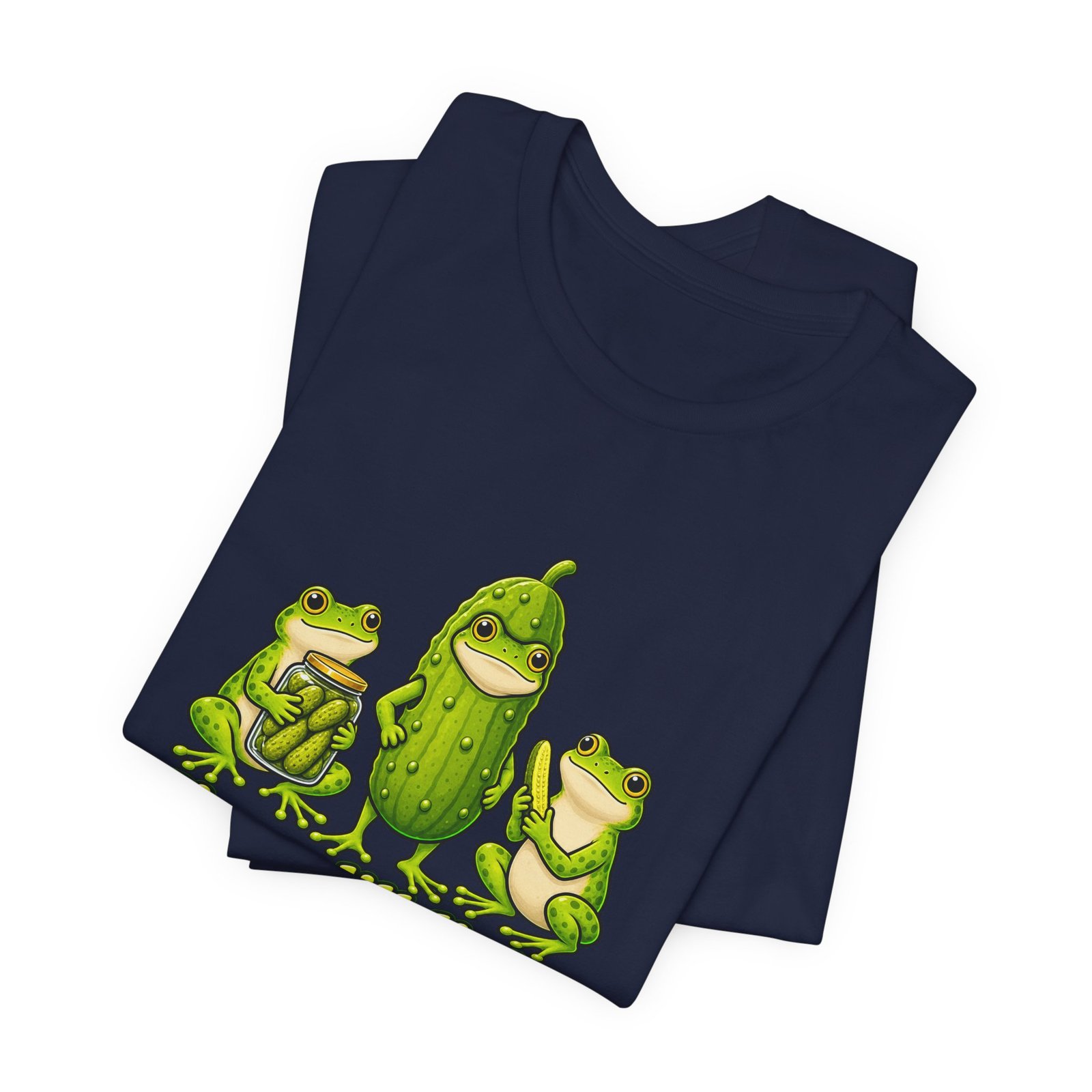Im A Dill Light Funny Frog Pickle Pun Graphic Tee - Image 35