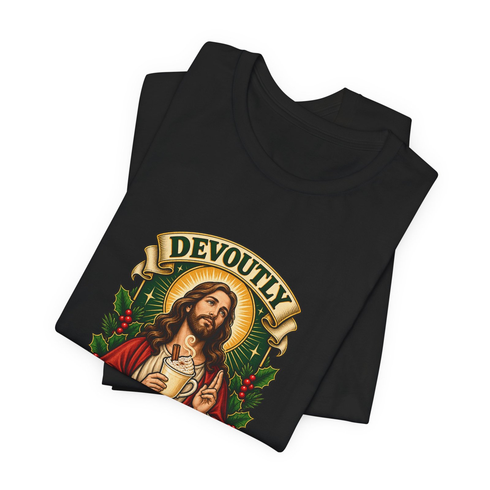 Devoutly Eggnog-Stic Graphic Tee - Image 3