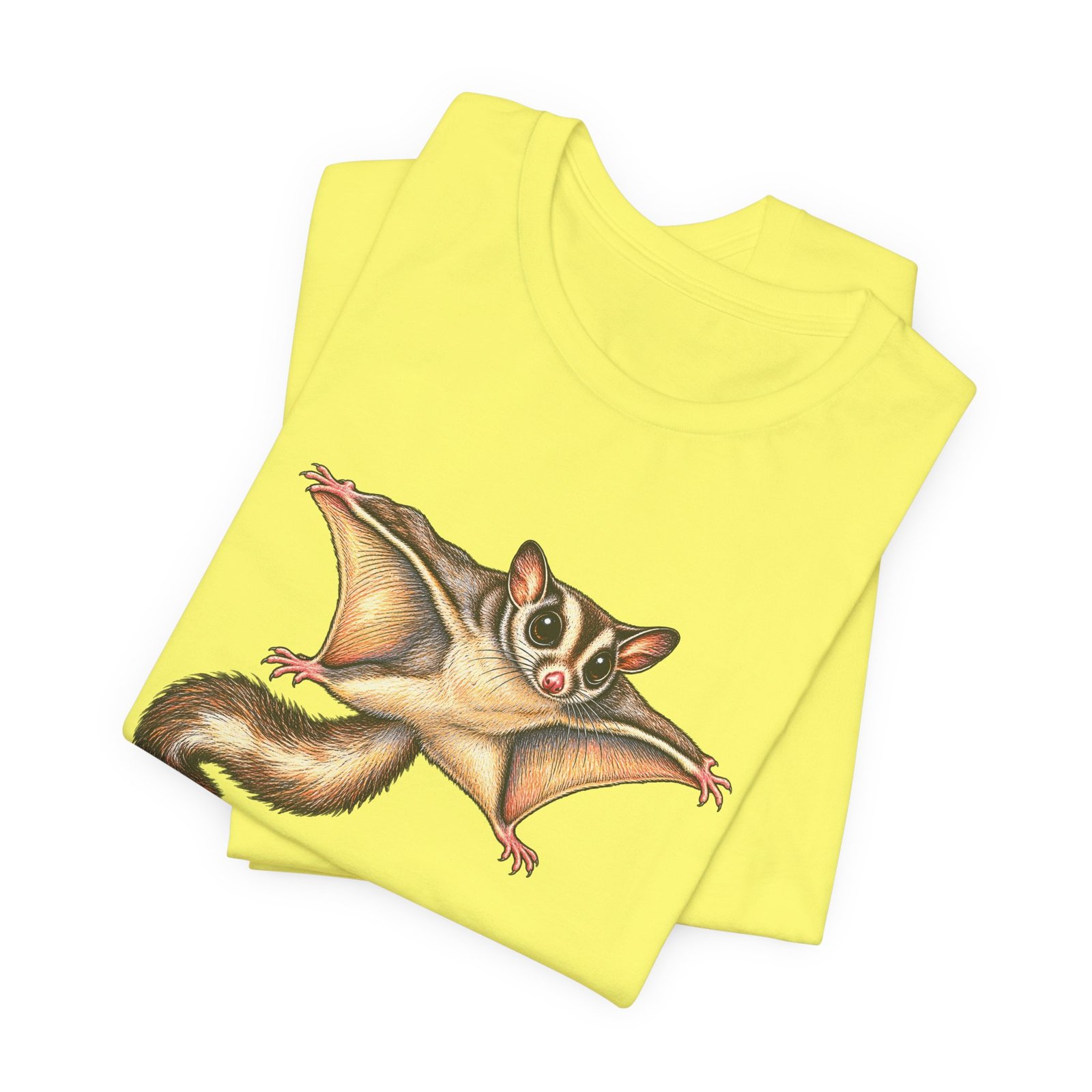 Sugar Glider Mid Glide Squirrel Wildlife Flying Illustration Graphic Tee - Image 19
