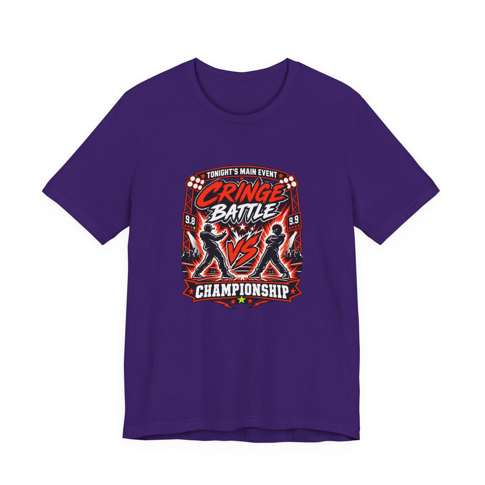Tonight's Main Event Cringe Battle Championship Graphic Tee - Image 37