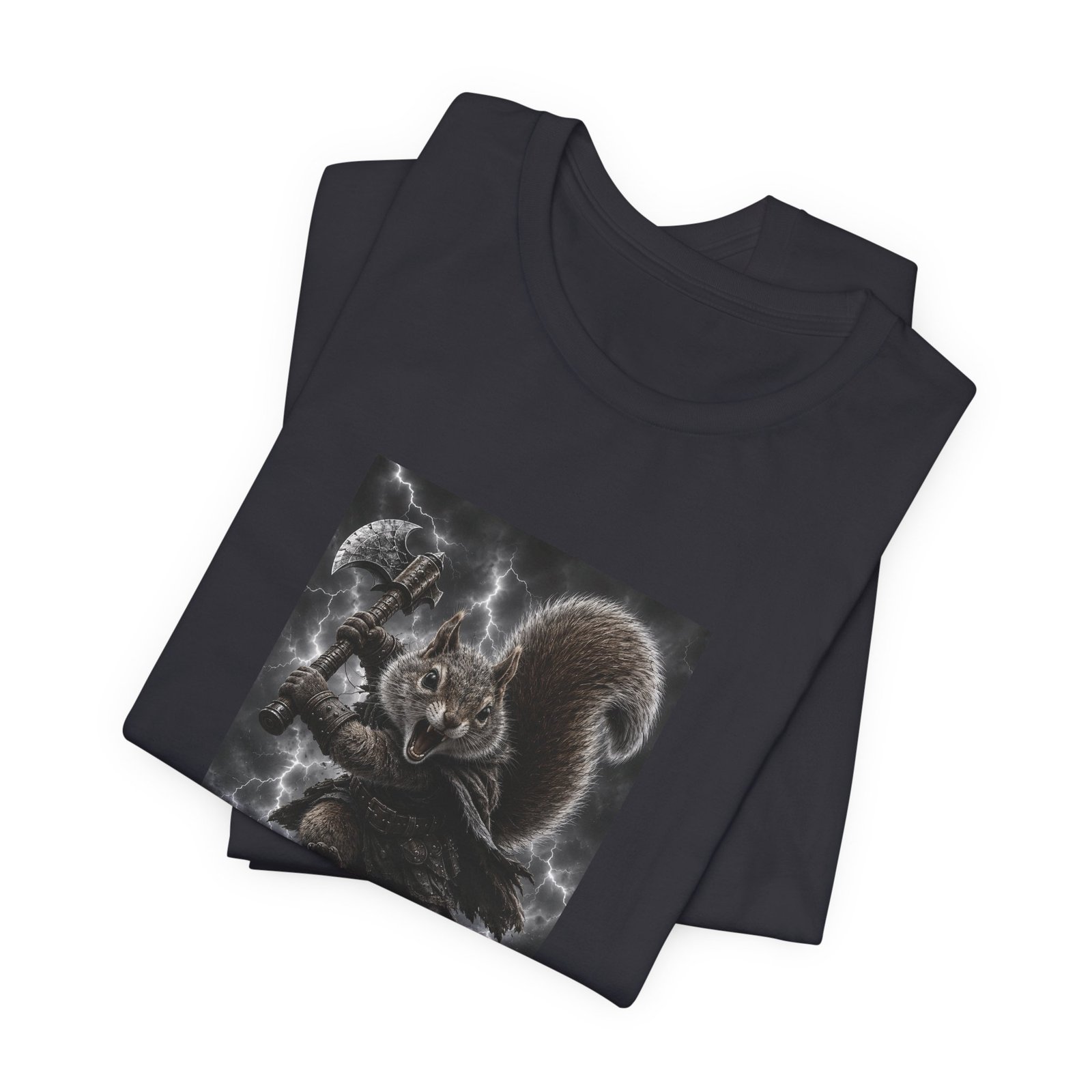 Epic Squirrel Warrior With Axe Graphic Tee - Image 23