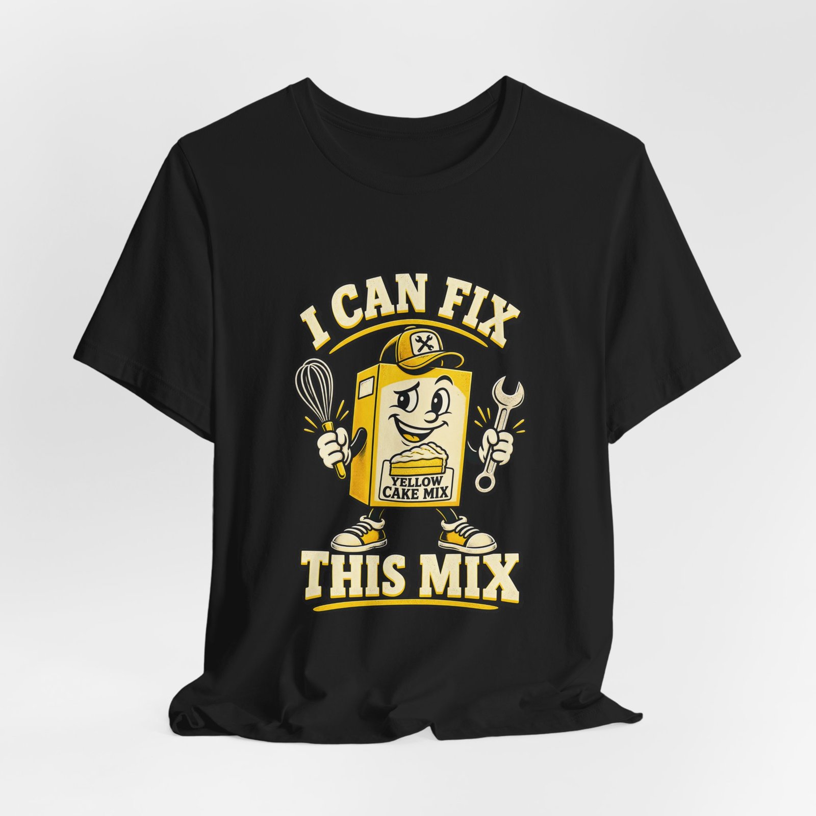 I Can Fix This Mix Yellow Cake Pun Tee - Image 16