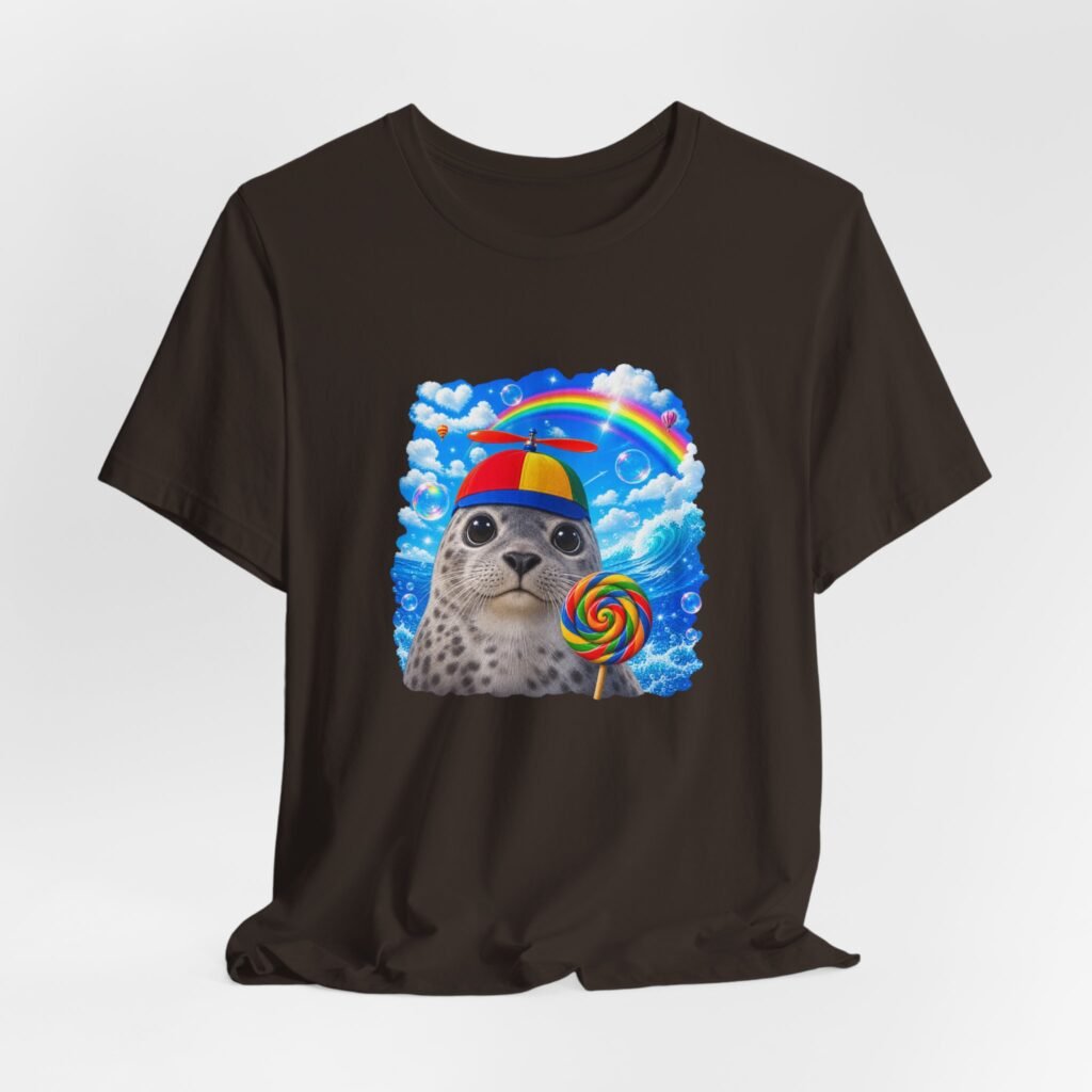 Seal With Propeller Cap And Lollipop Hopecore Graphic Tee