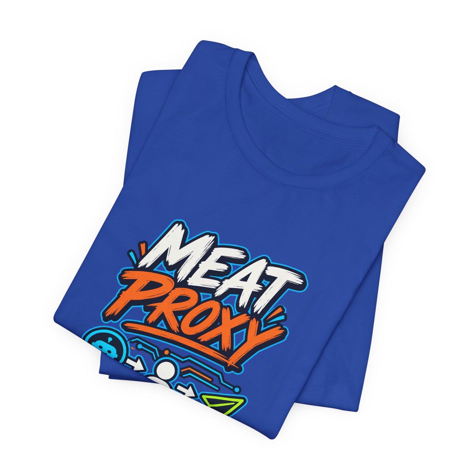 Meat Proxy Human AI Relay Graphic Tee - Image 31