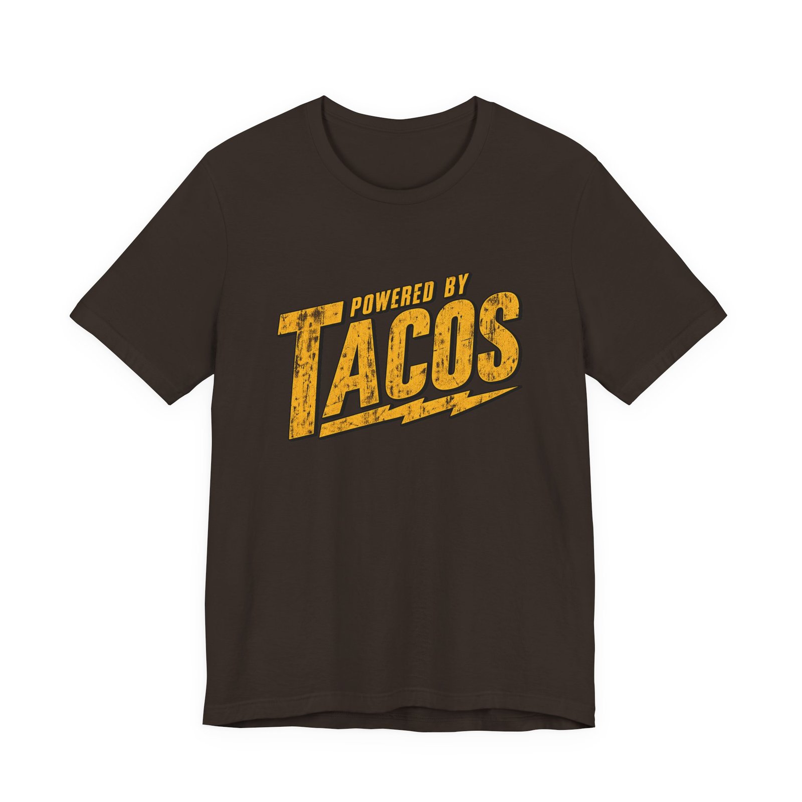 Powered By Tacos Funny Food Lover Quote Graphic Tee - Image 9