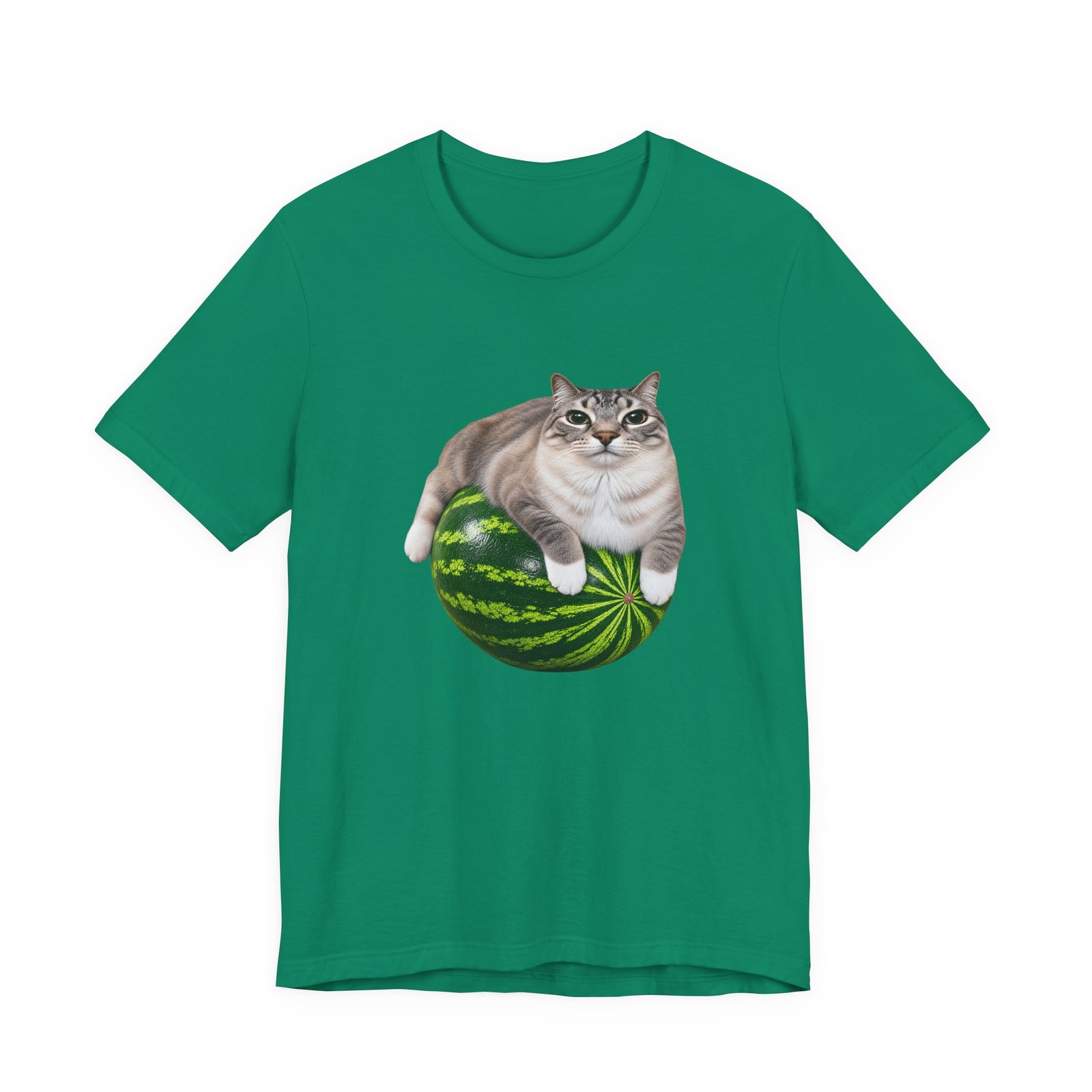 Cat On Watermelon Meme Graphic Tee - Image 13