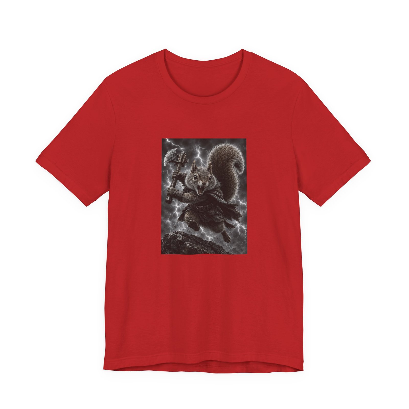 Epic Squirrel Warrior With Axe Graphic Tee - Image 45