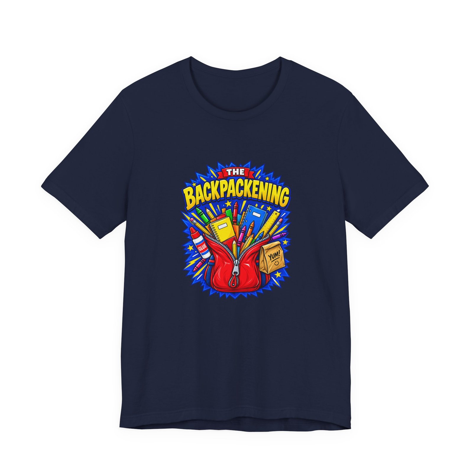 The Backpackening School Supplies Graphic Tee - Image 33