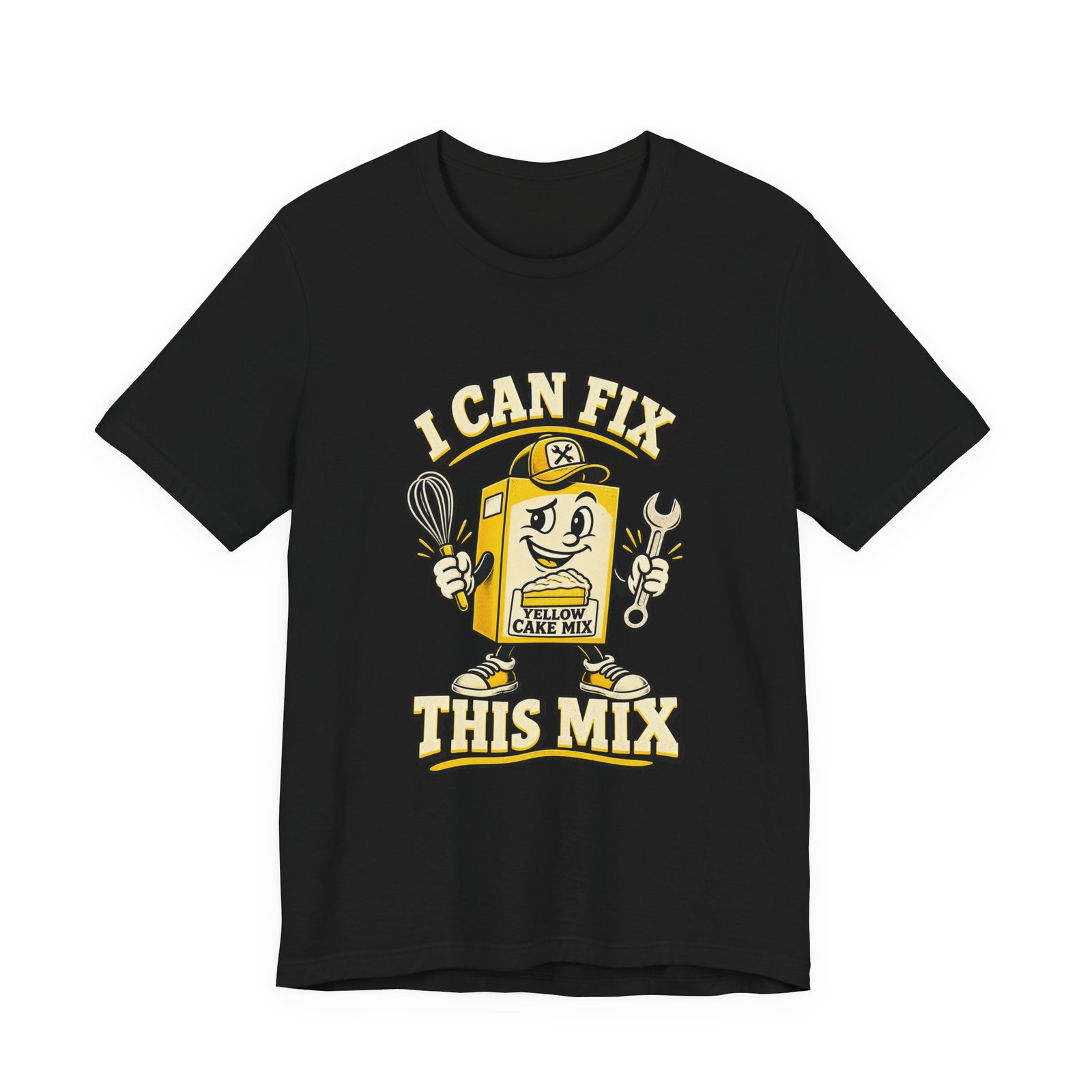 I Can Fix This Mix Yellow Cake Pun Tee - Image 13