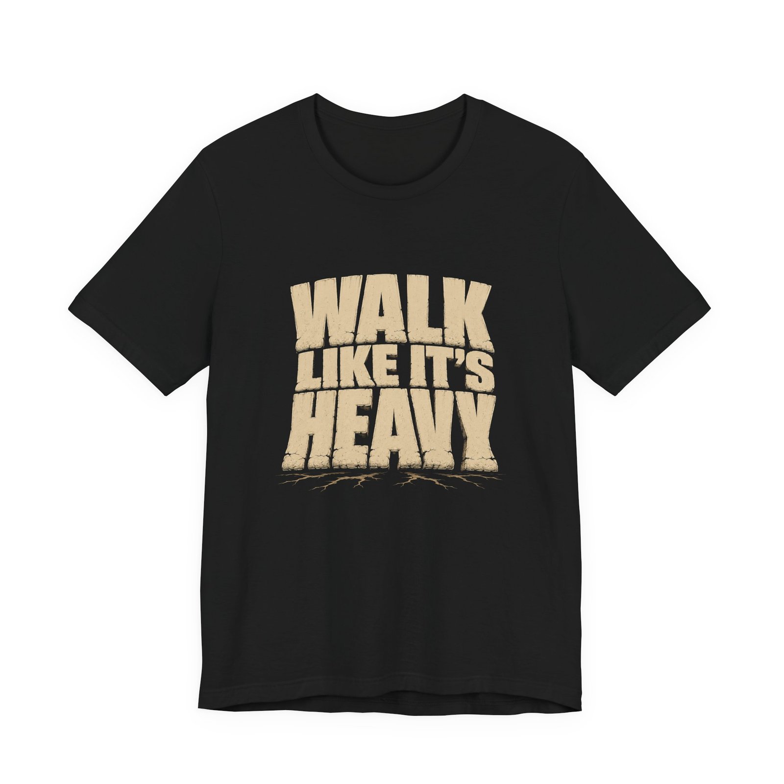 Walk Like It’s Heavy Cracked Lettering Graphic Tee - Image 5
