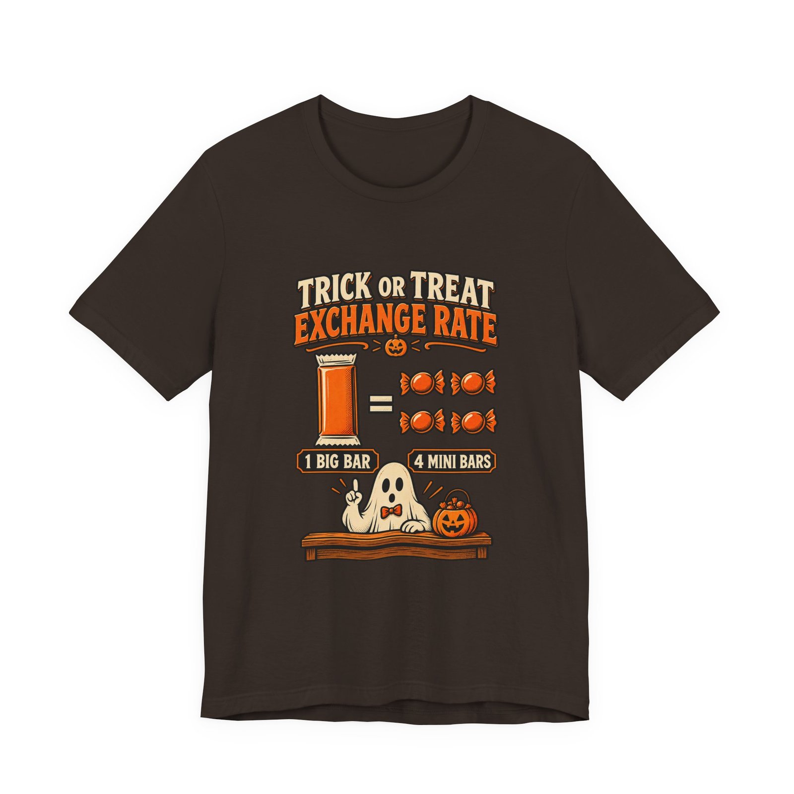 Trick Treat Candy Exchange Rate Halloween Graphic Tee - Image 9