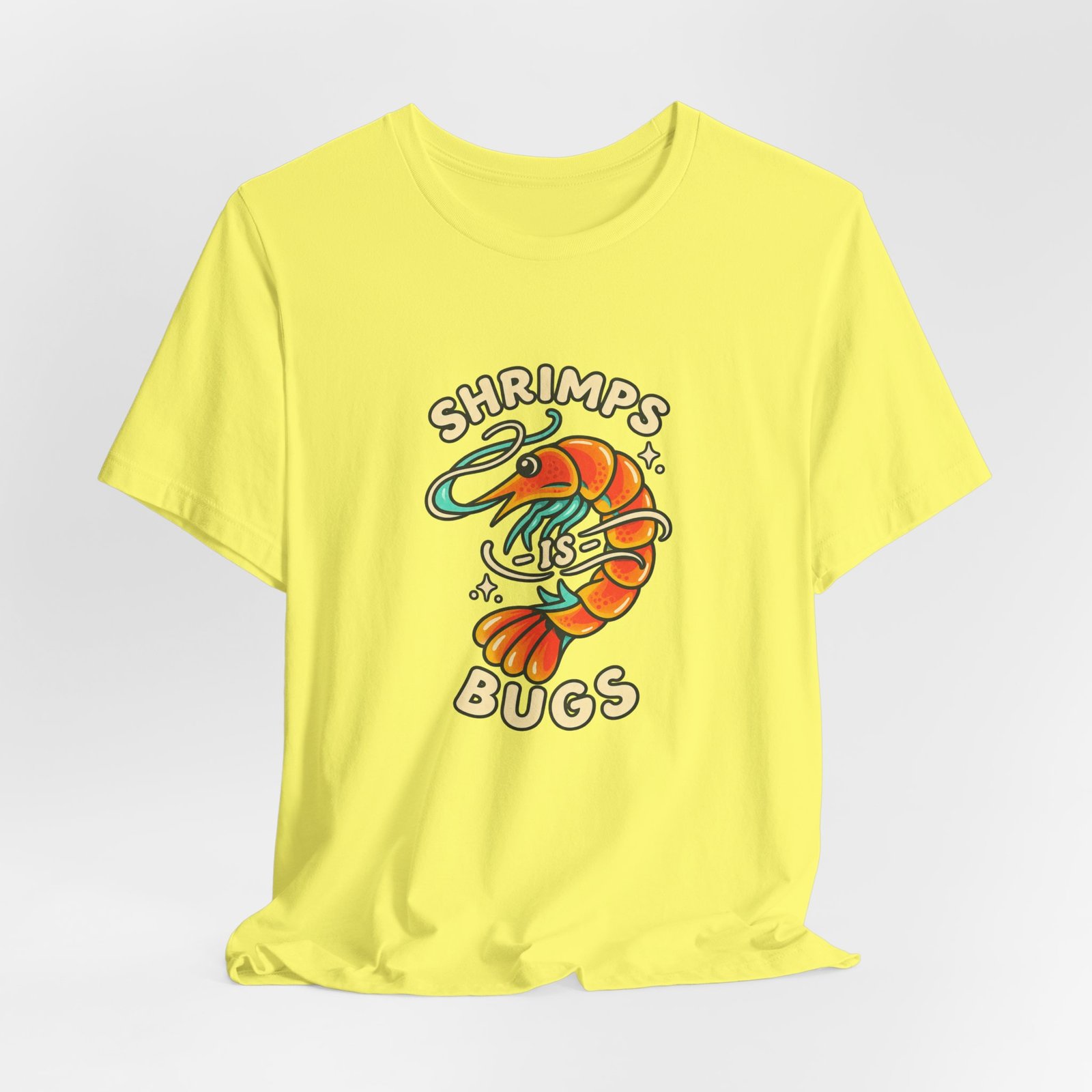 Shrimps Is Bugs Cartoon Shrimp Meme Tee - Image 20