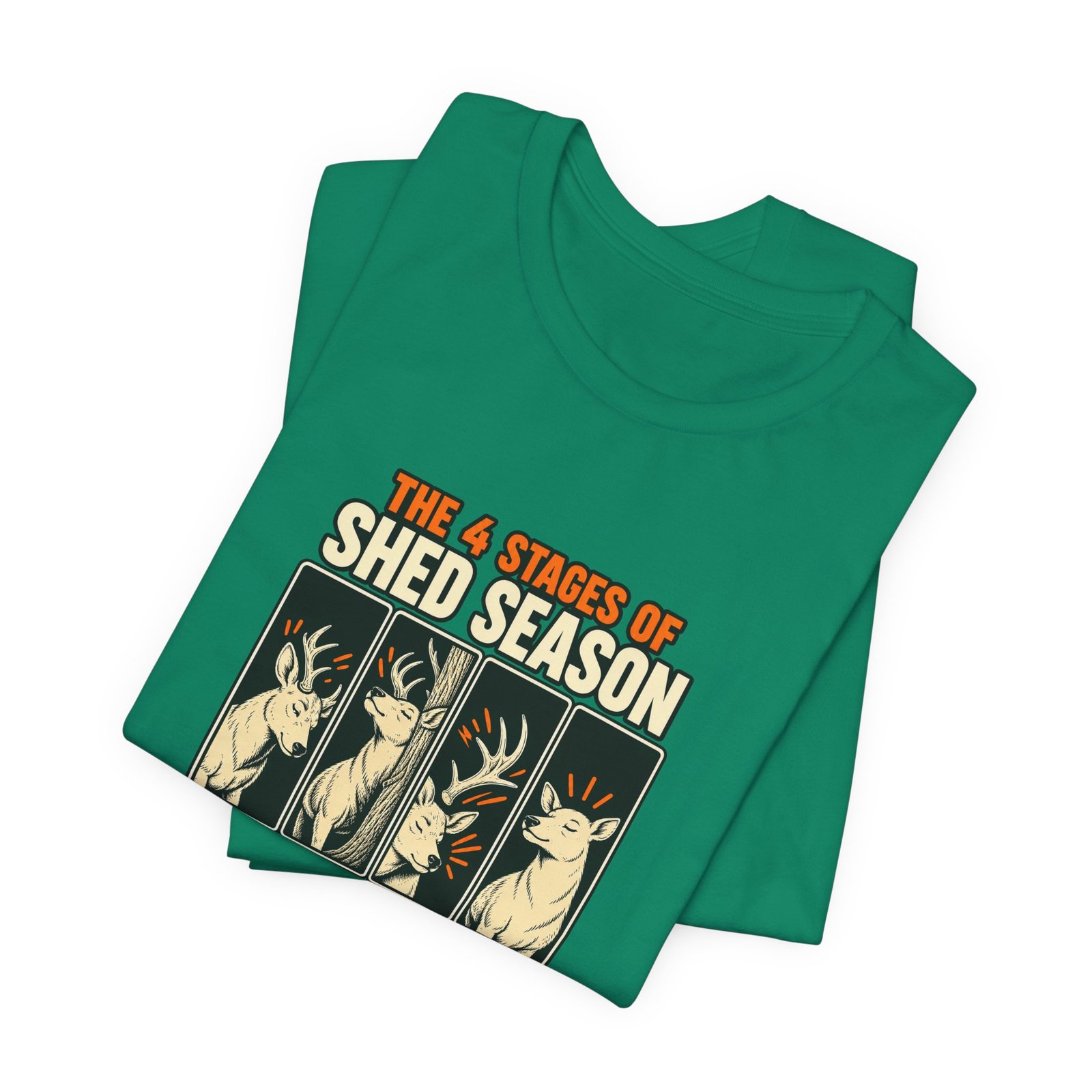 Funny Deer Shed Season Antler Shedding Graphic Tee - Image 27