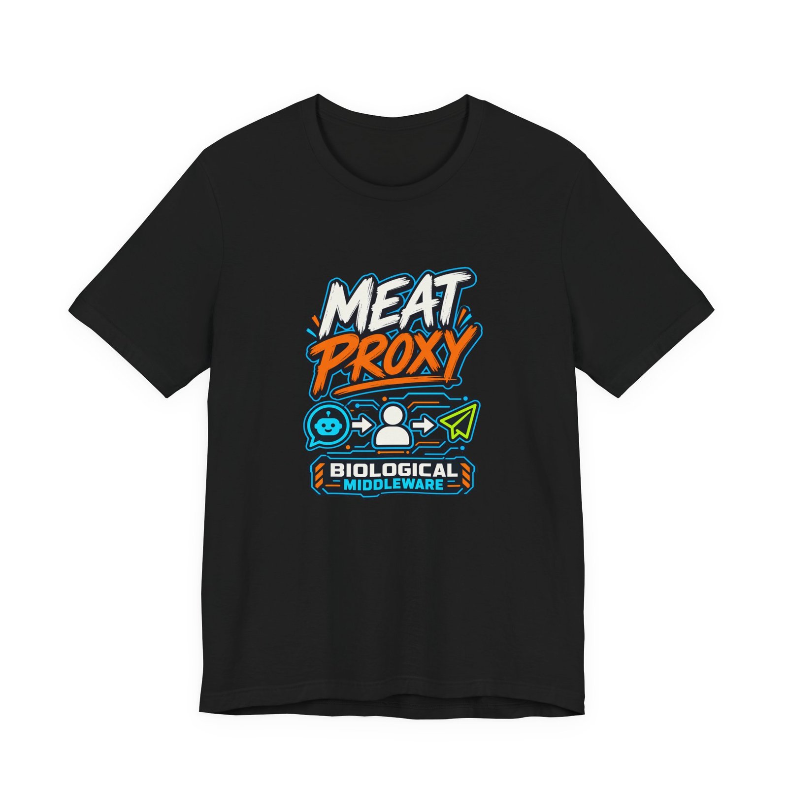 Meat Proxy Human AI Relay Graphic Tee - Image 13