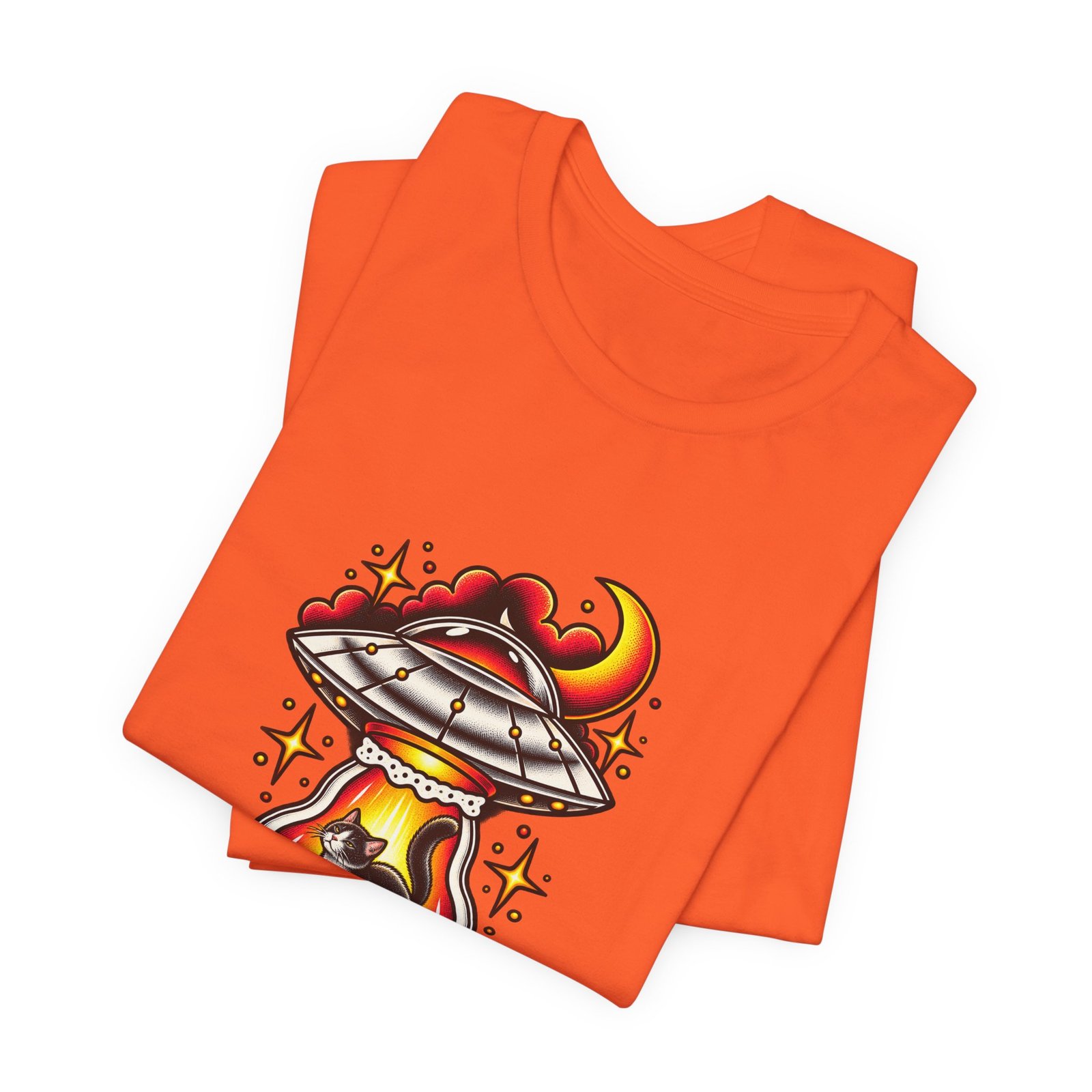 Whatever Spaceship Cat Graphic Tee - Image 7