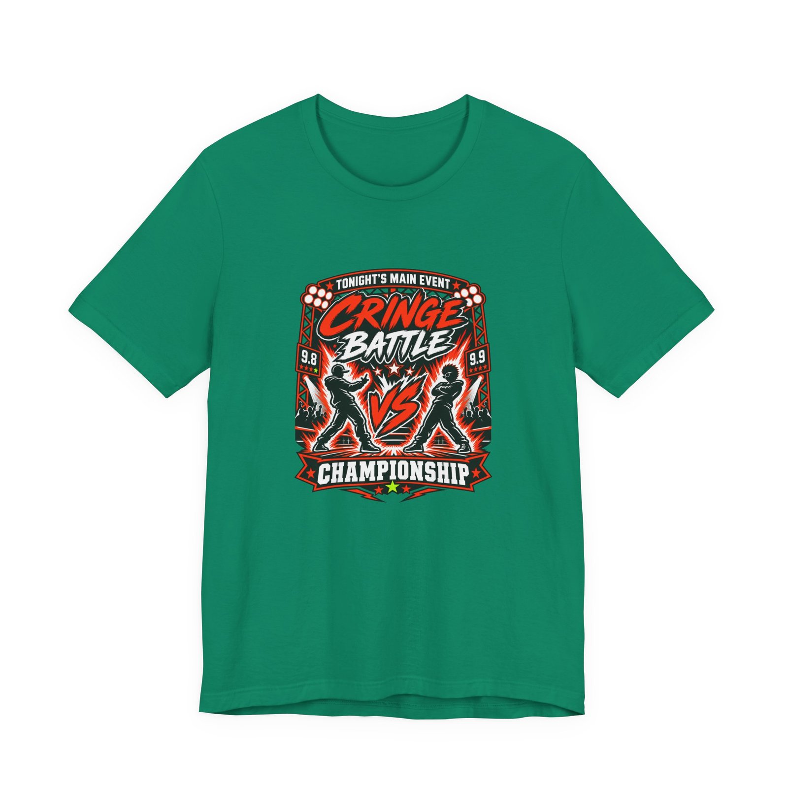 Tonight's Main Event Cringe Battle Championship Graphic Tee - Image 25