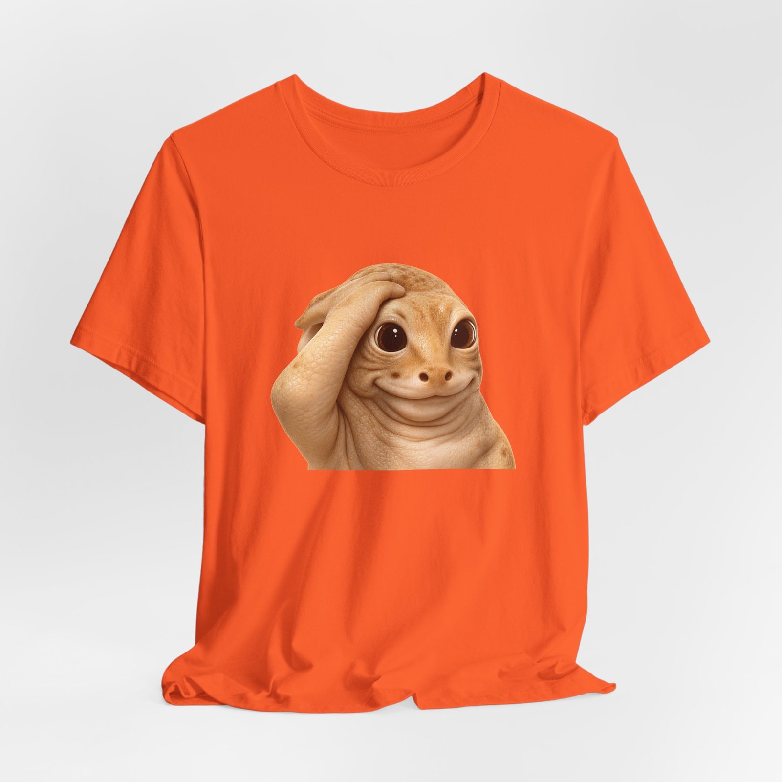 Funny Bashful Cat Reaction Meme Graphic Tee - Image 8