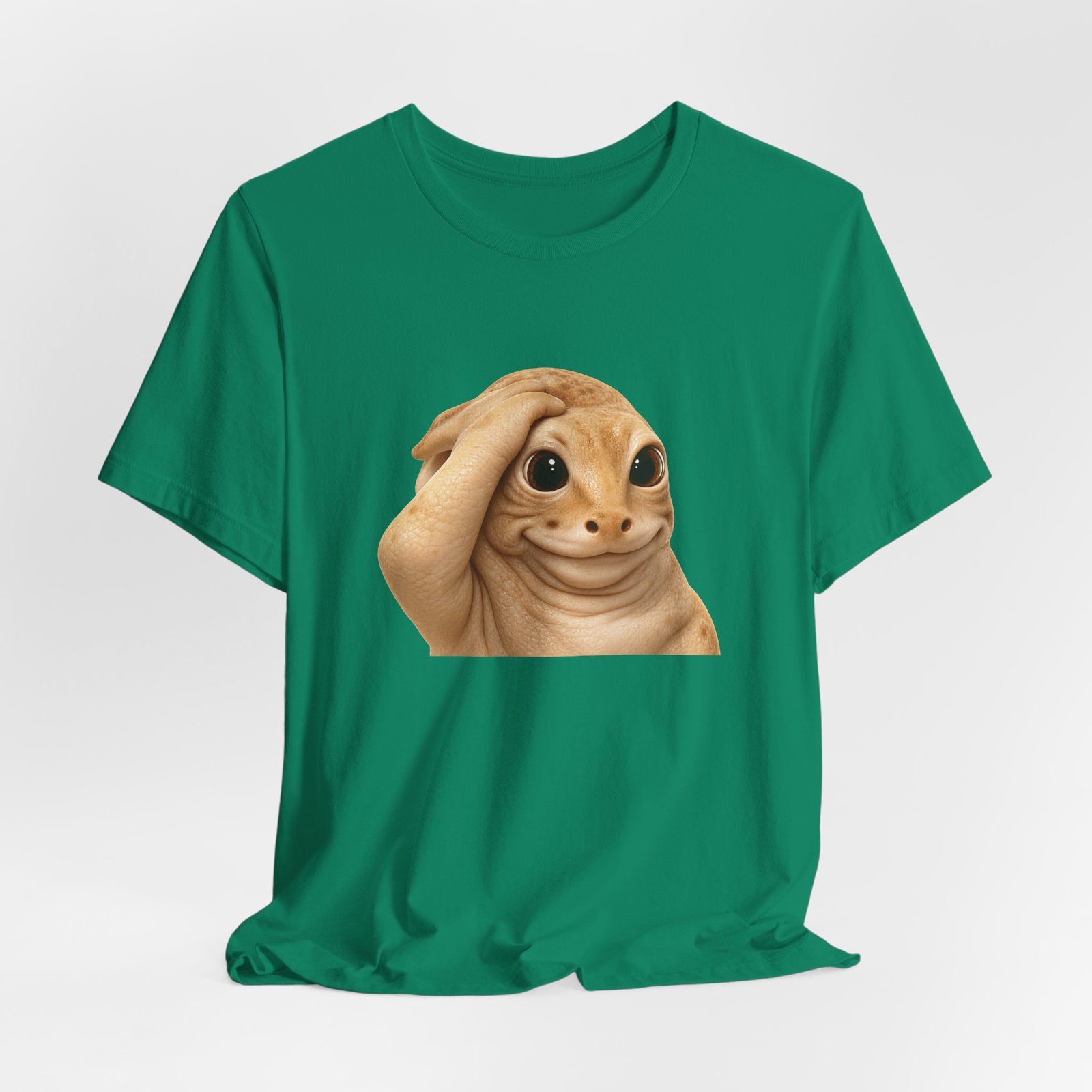 Funny Bashful Cat Reaction Meme Graphic Tee - Image 28