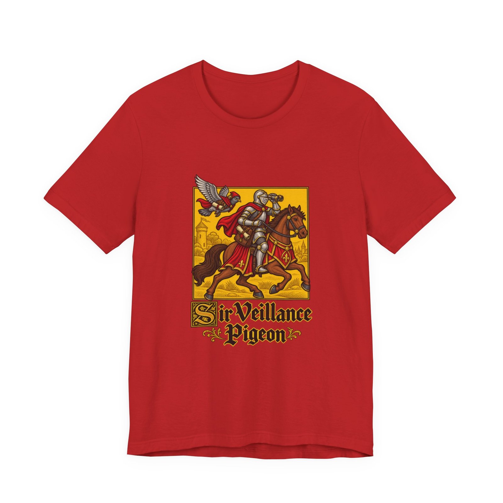Sir Veillance Pigeon Medieval Knight Binoculars Design - Image 45