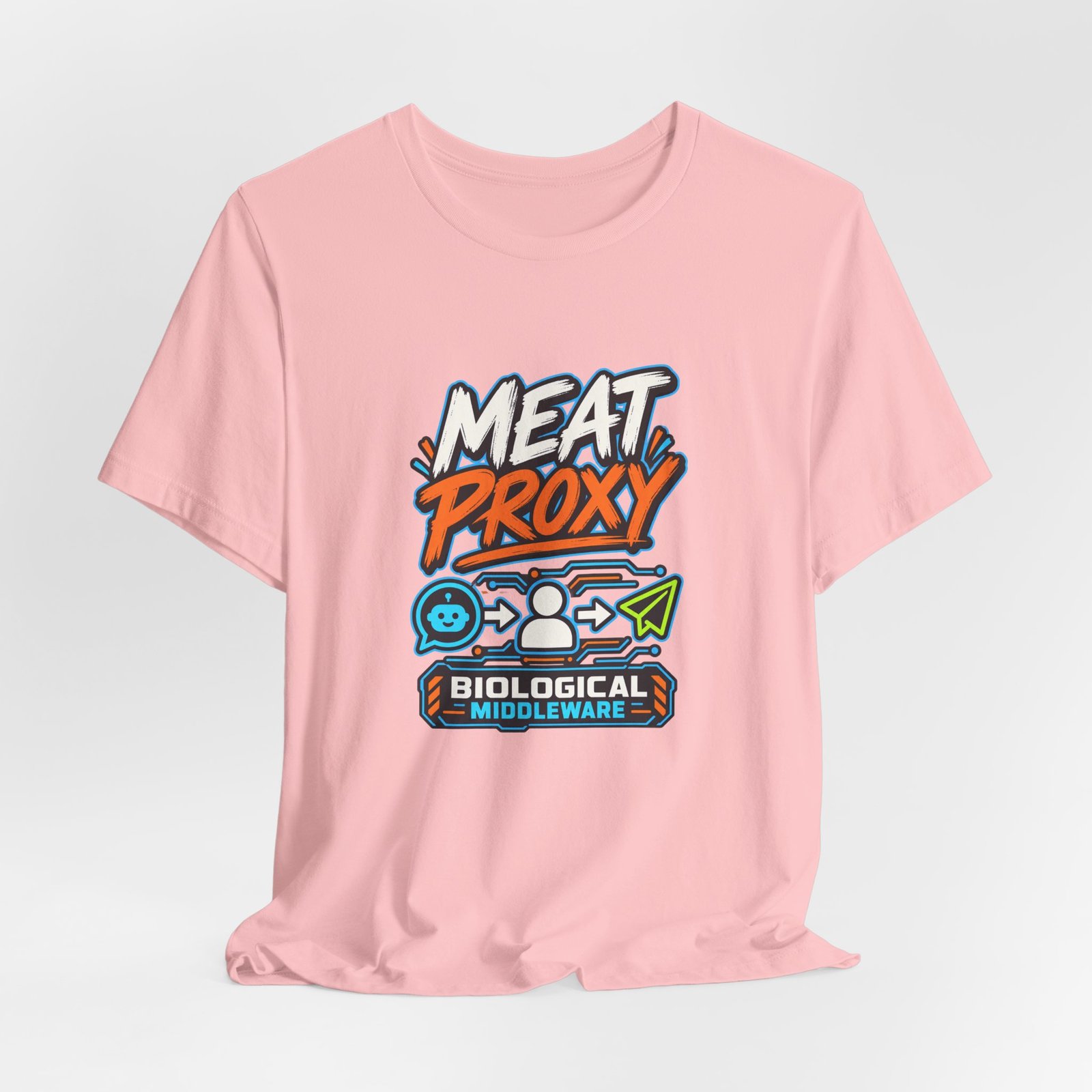 Meat Proxy Human AI Relay Graphic Tee - Image 44