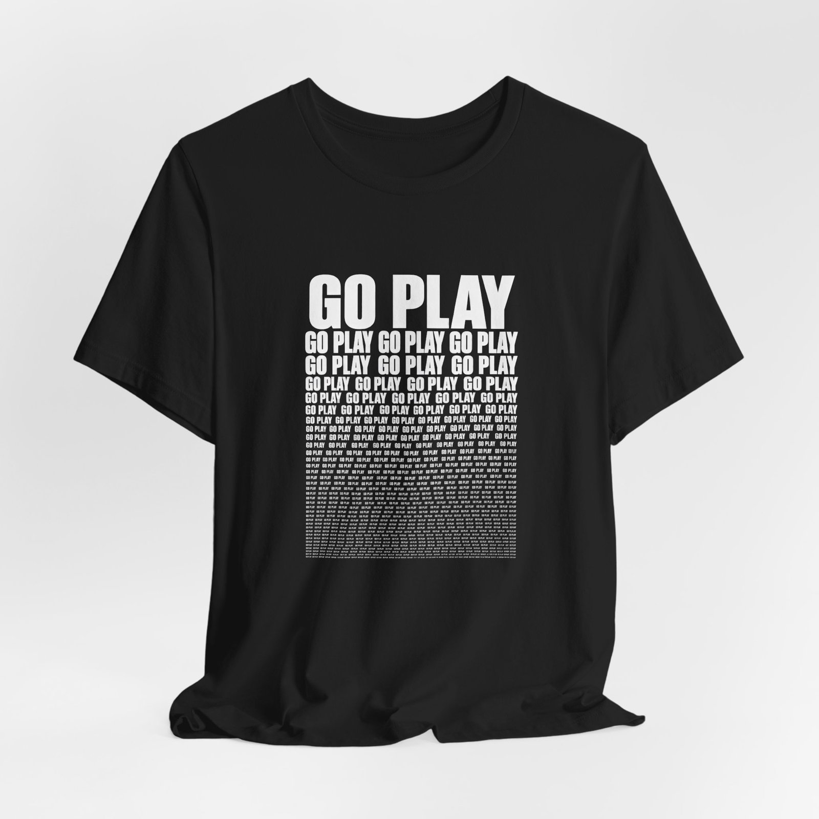 Go Play Repeating Typography Graphic Tee - Image 8