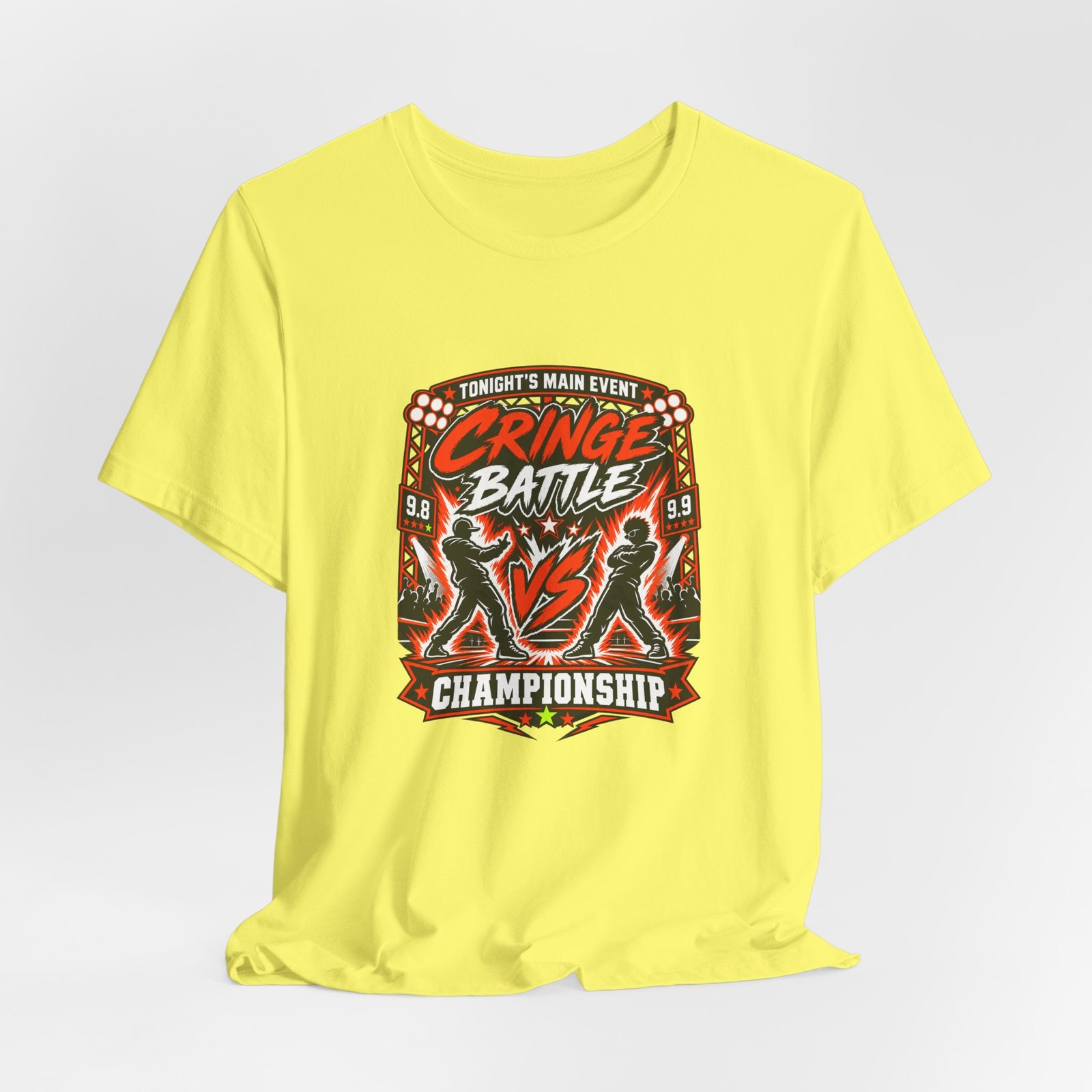 Tonight's Main Event Cringe Battle Championship Graphic Tee - Image 20