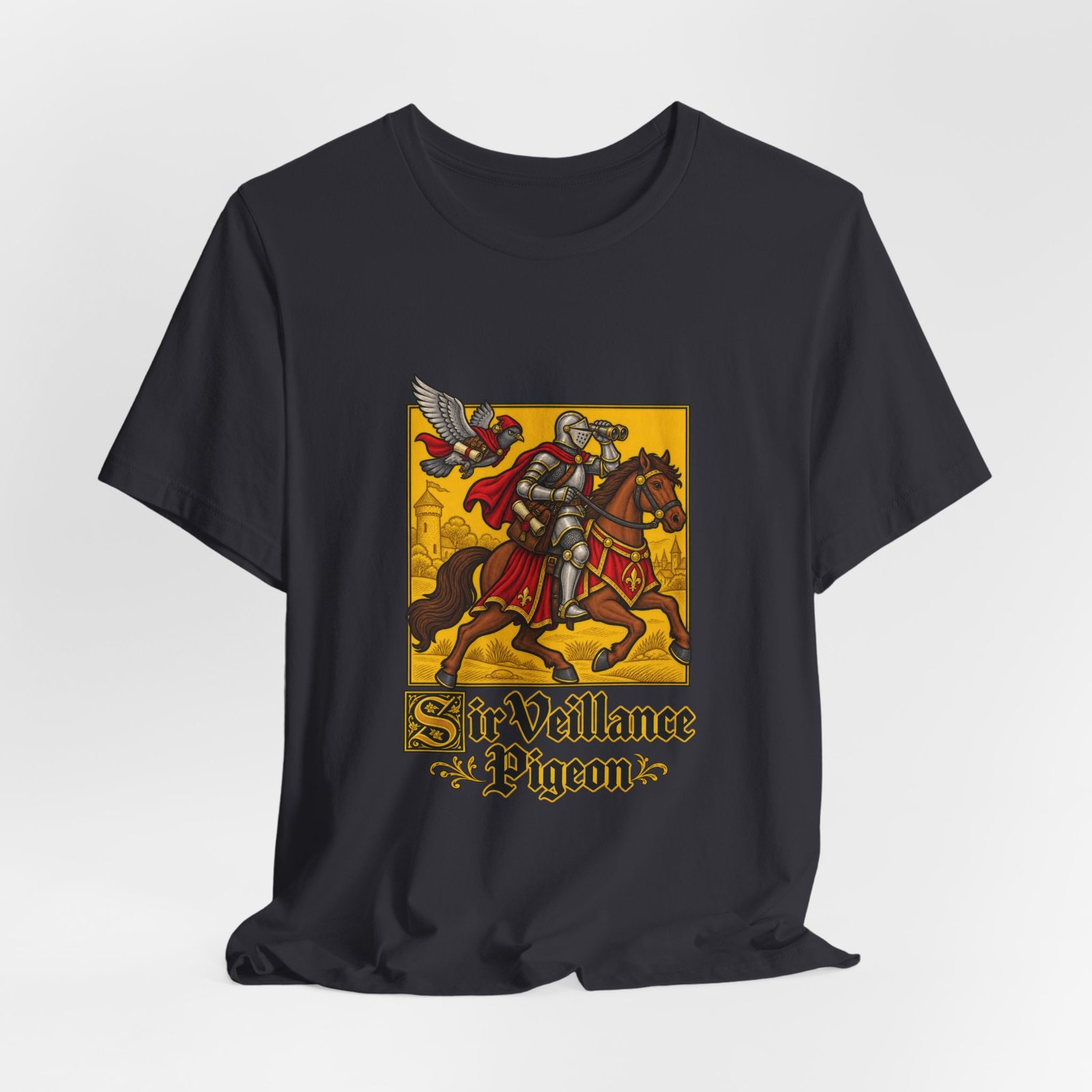 Sir Veillance Pigeon Medieval Knight Binoculars Design - Image 24