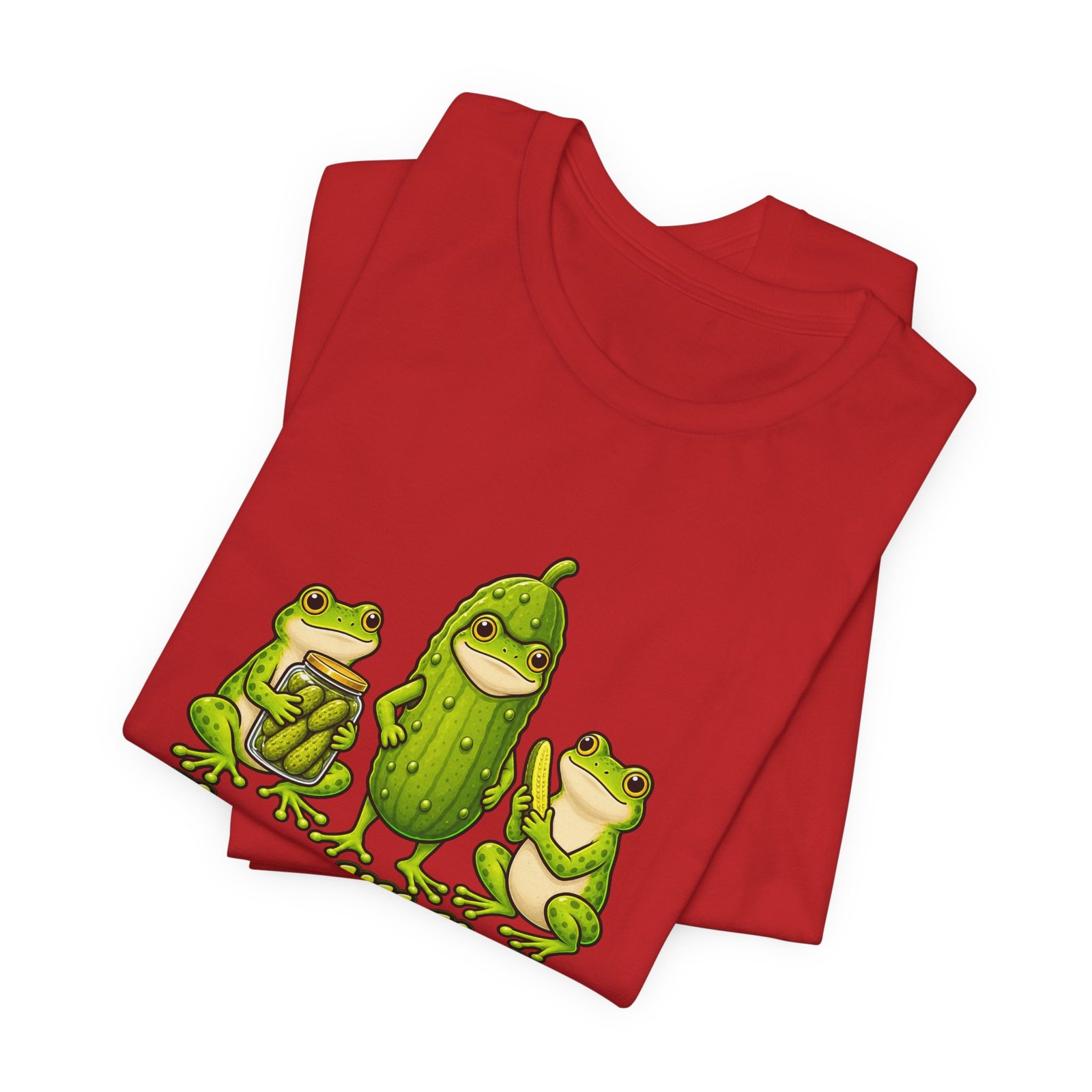 Im A Dill Light Funny Frog Pickle Pun Graphic Tee - Image 47