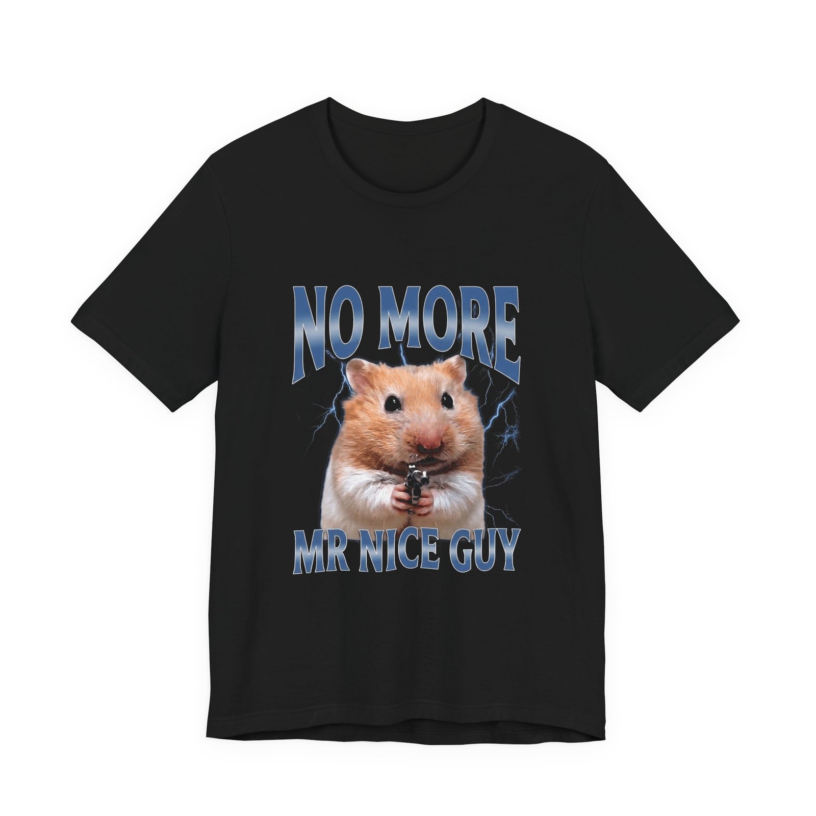 Tough Hamster With A Gun Funny Attitude Humor Graphic Tee