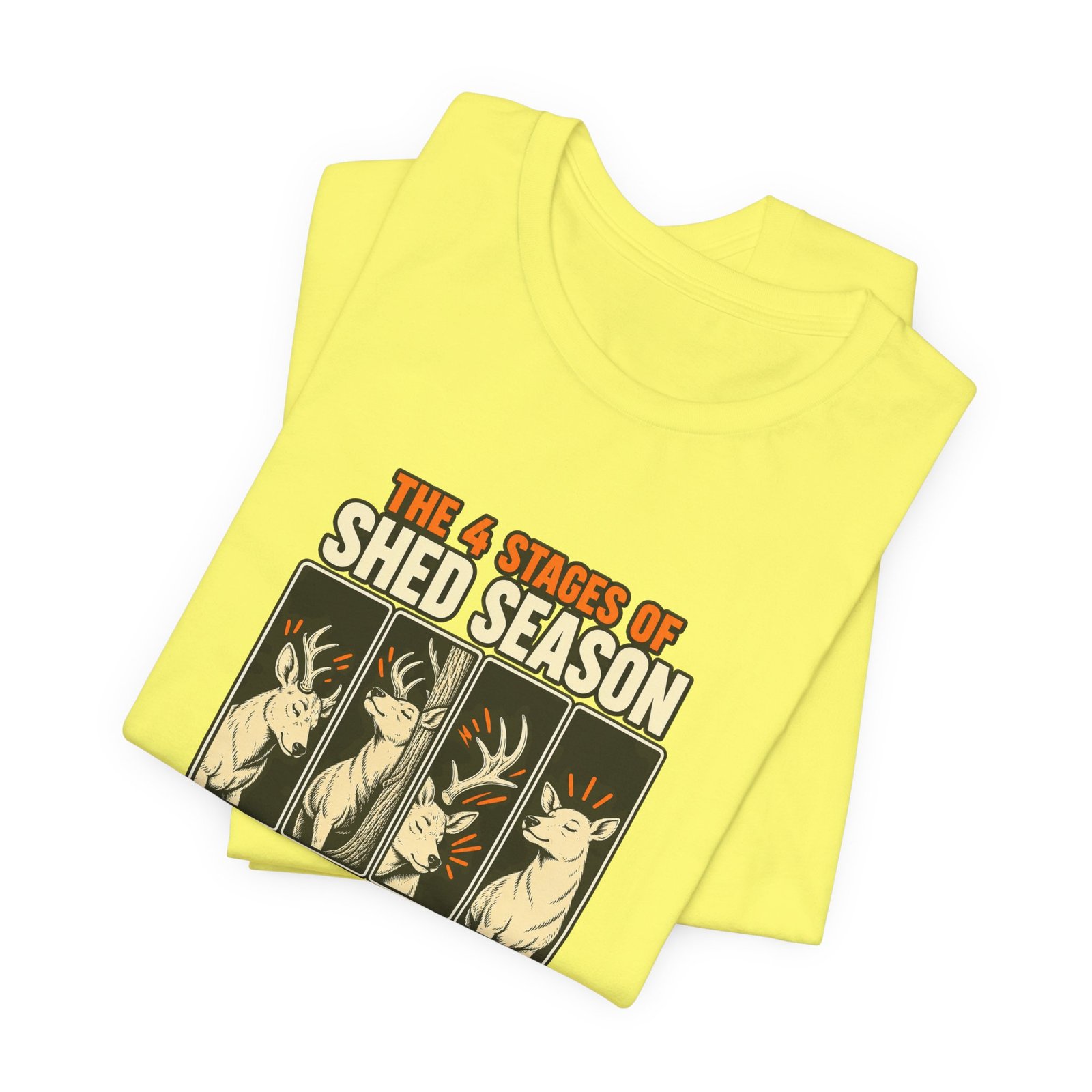 Funny Deer Shed Season Antler Shedding Graphic Tee - Image 19