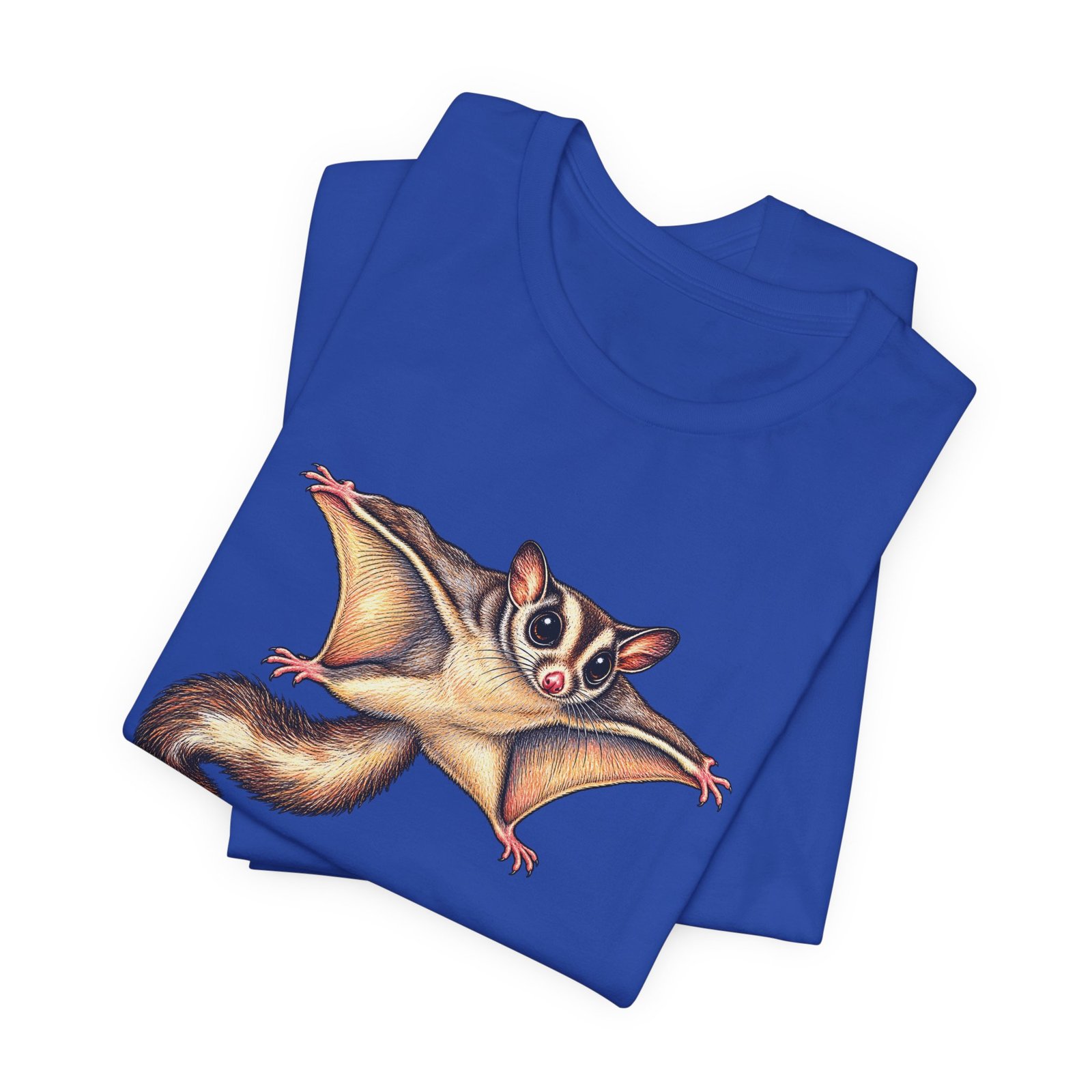 Sugar Glider Mid Glide Squirrel Wildlife Flying Illustration Graphic Tee - Image 31