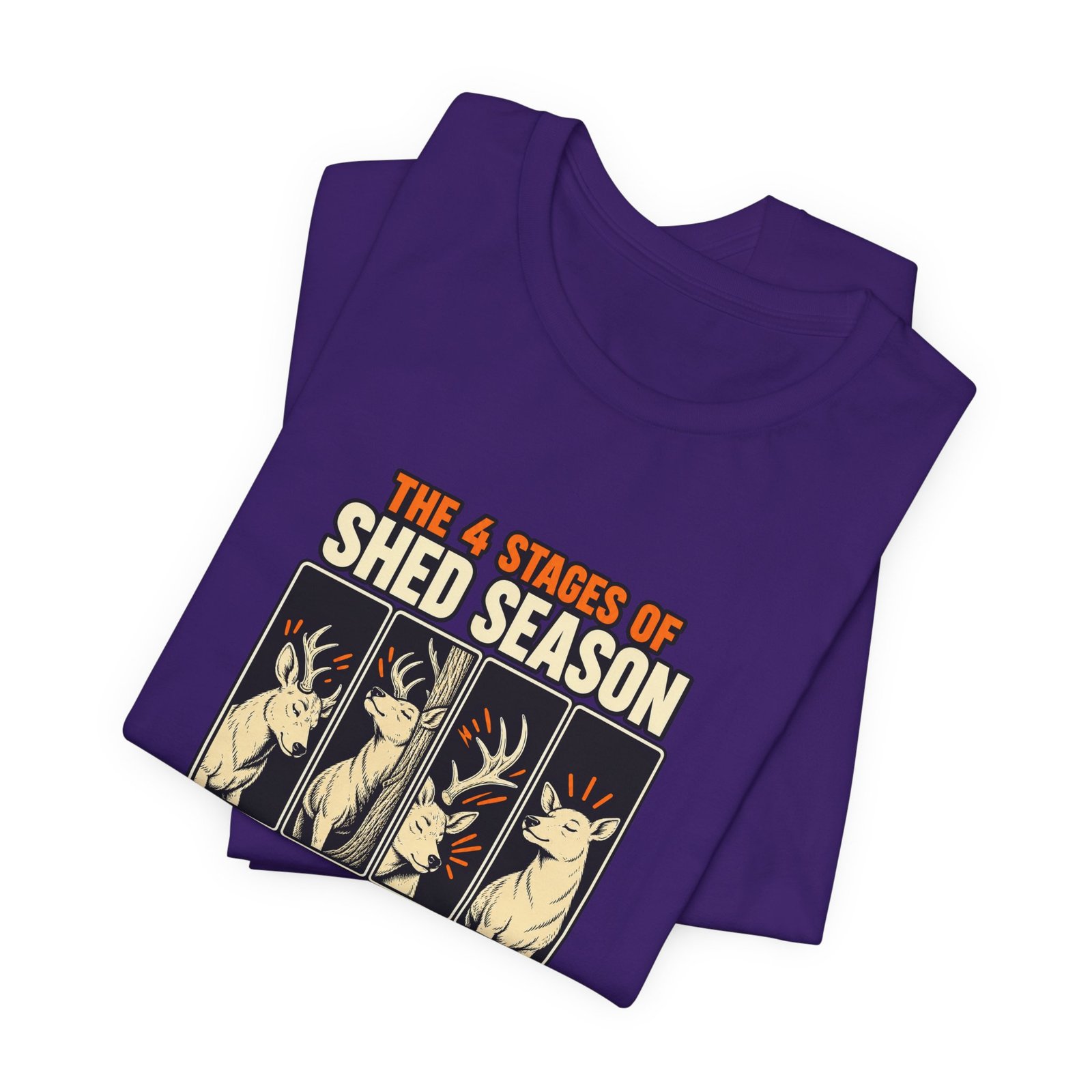 Funny Deer Shed Season Antler Shedding Graphic Tee - Image 39