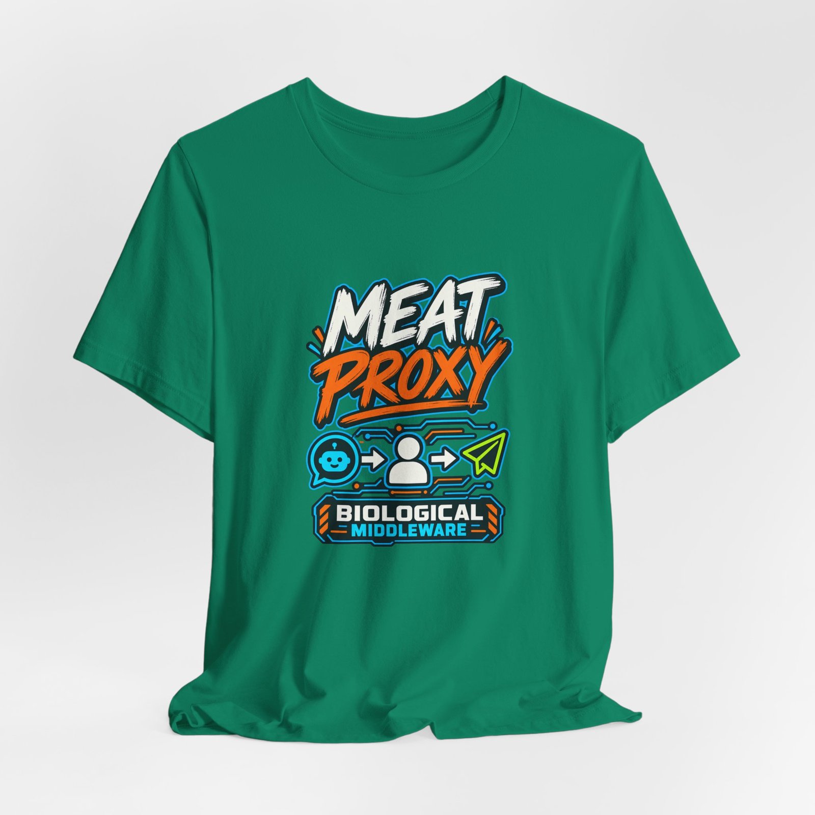 Meat Proxy Human AI Relay Graphic Tee - Image 28