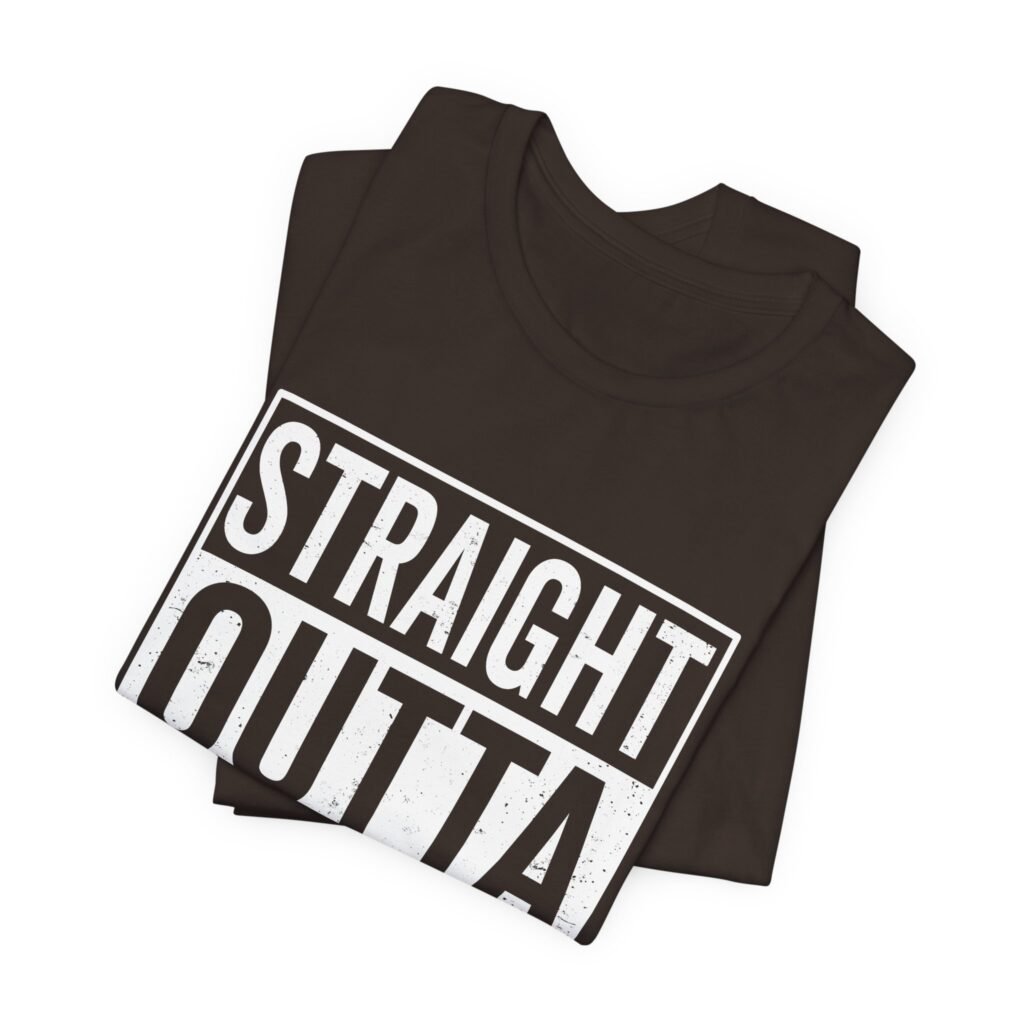 Straight Outta Huss Valley Distressed Meme Graphic Tee