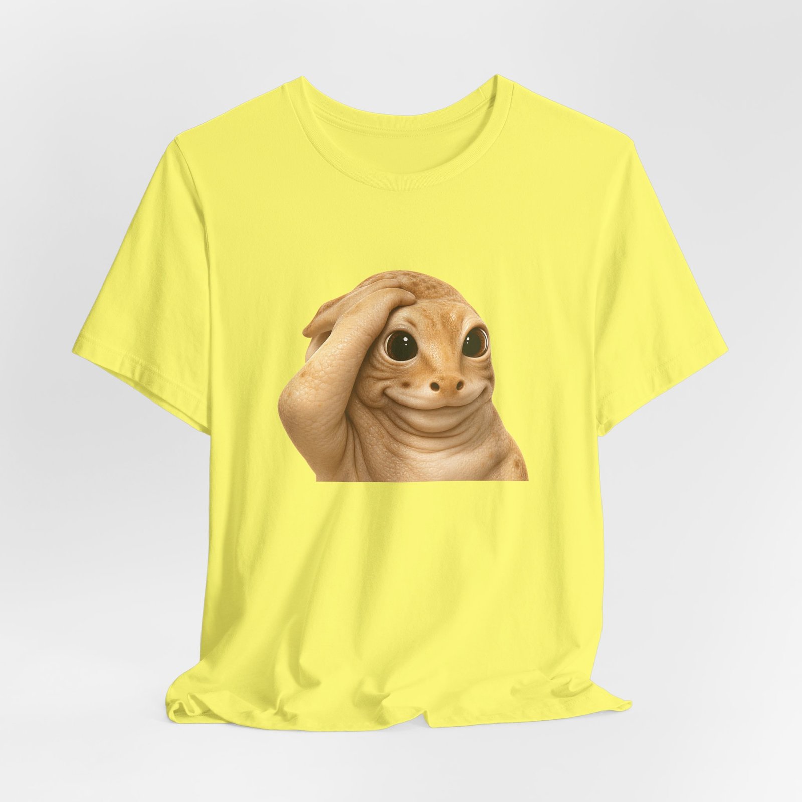 Funny Bashful Cat Reaction Meme Graphic Tee - Image 20