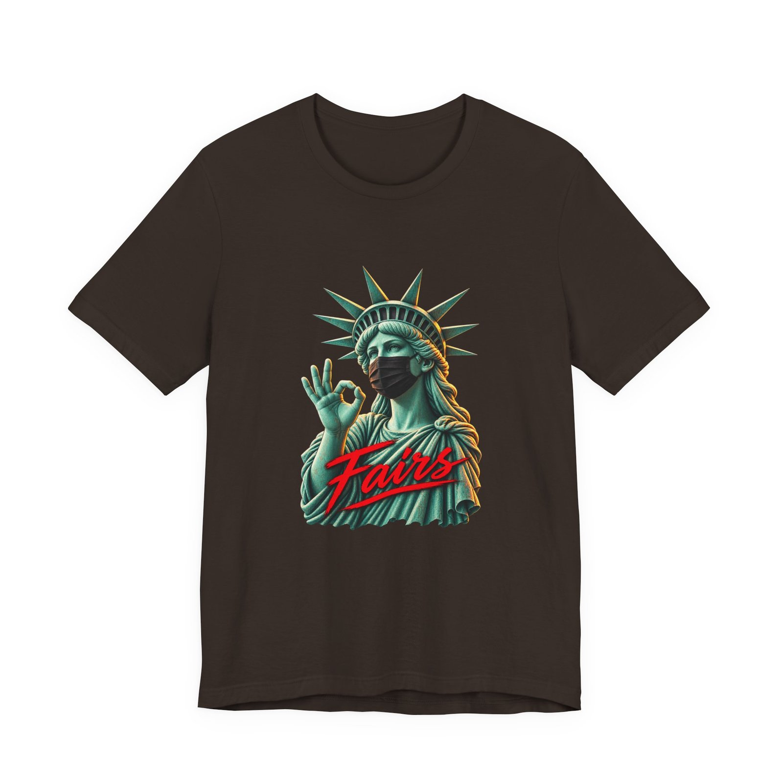 Fairs Masked Statue of Liberty Graphic