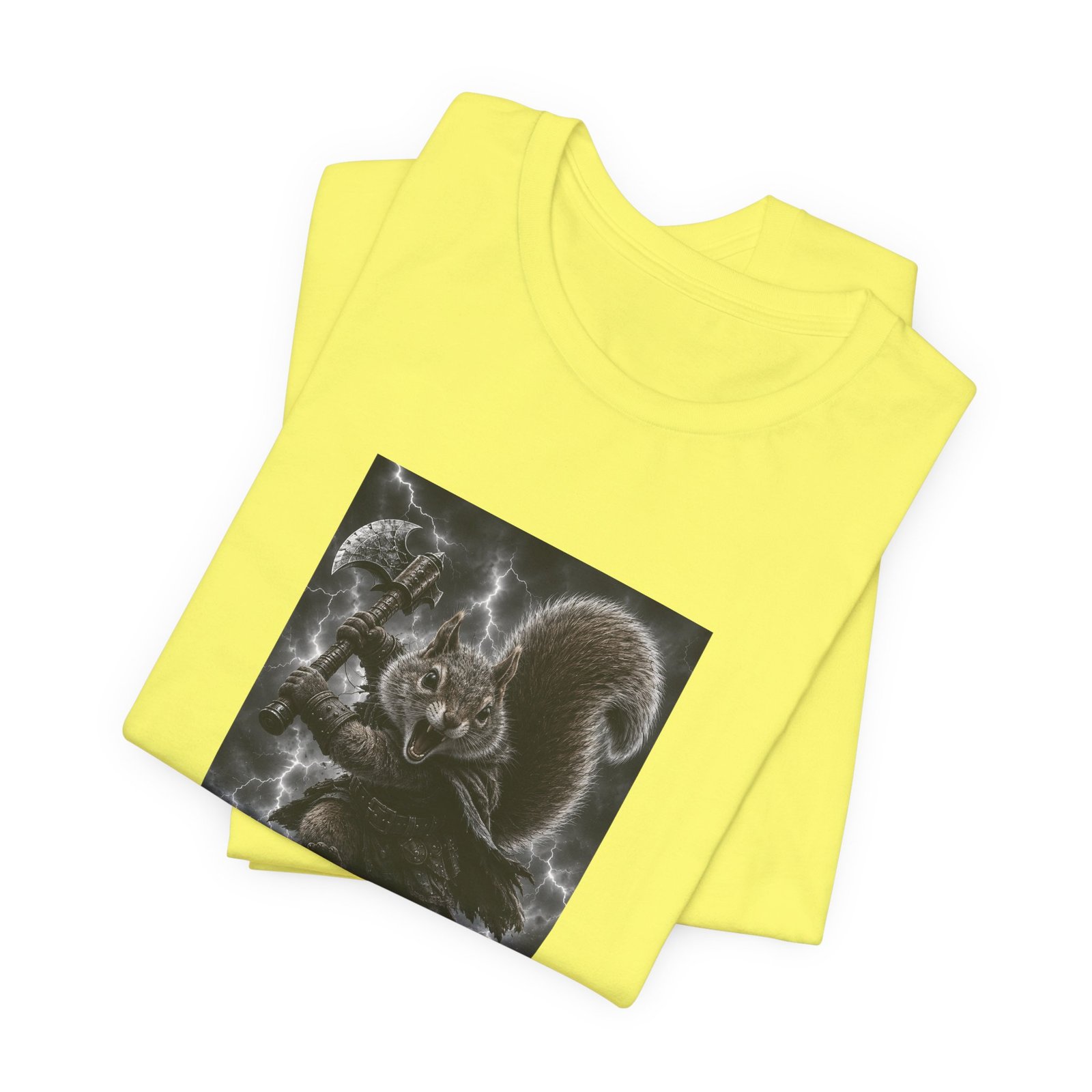 Epic Squirrel Warrior With Axe Graphic Tee - Image 19