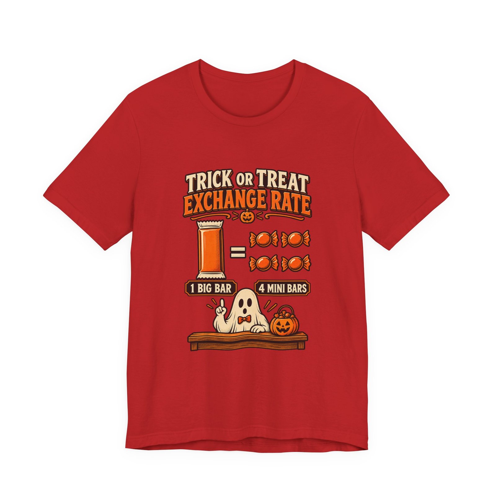 Trick Treat Candy Exchange Rate Halloween Graphic Tee - Image 45