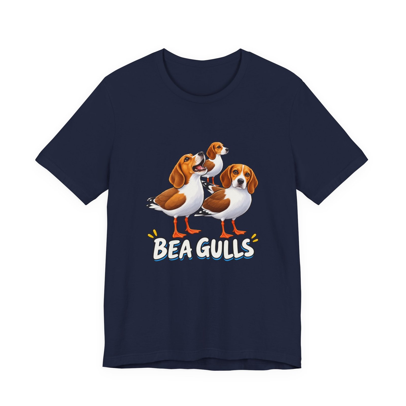Beagulls Funny Beagle Seagull Pun Hybrid Birds Graphic Tee - Image 33