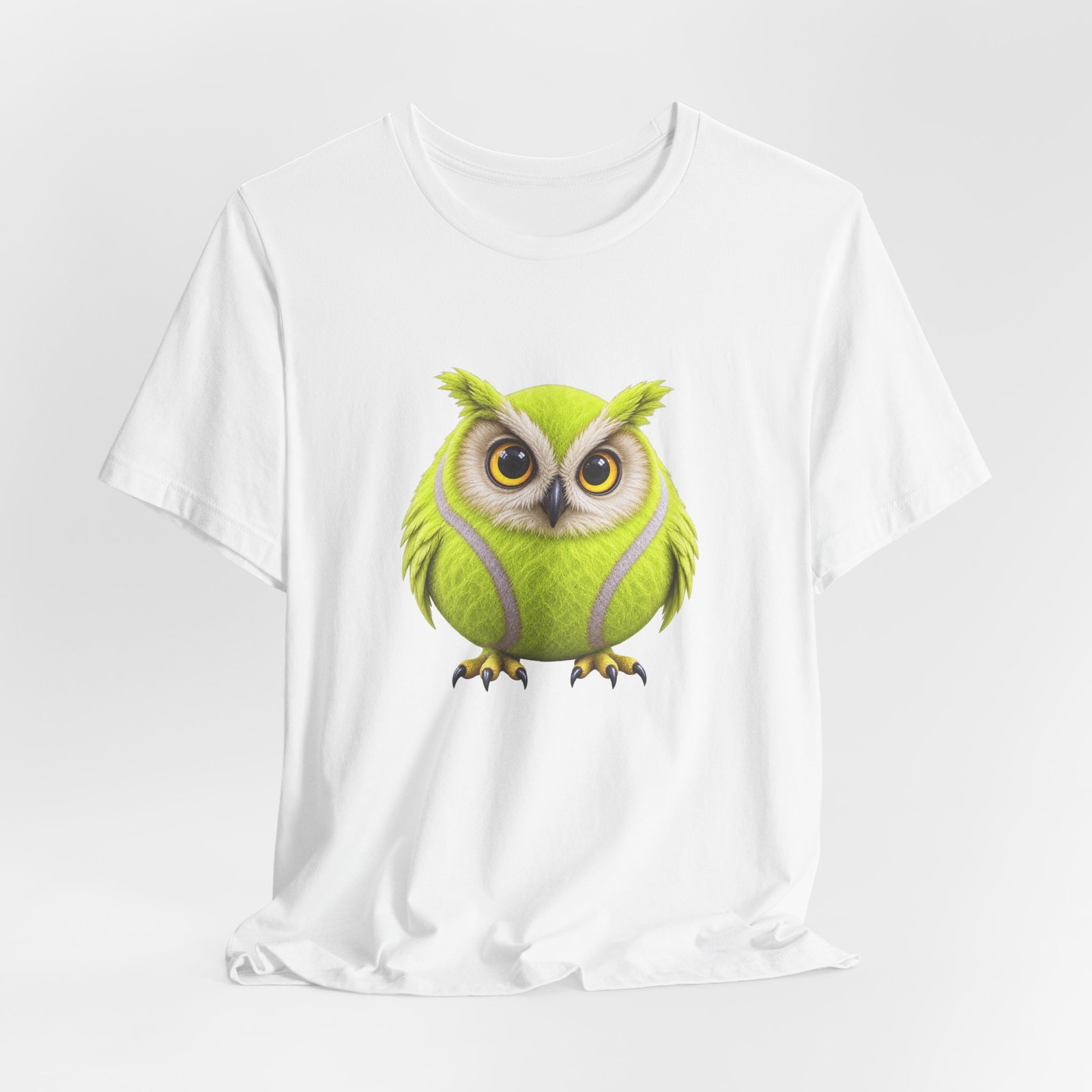 Tennis Ball Owl Meme Graphic Tee - Image 4