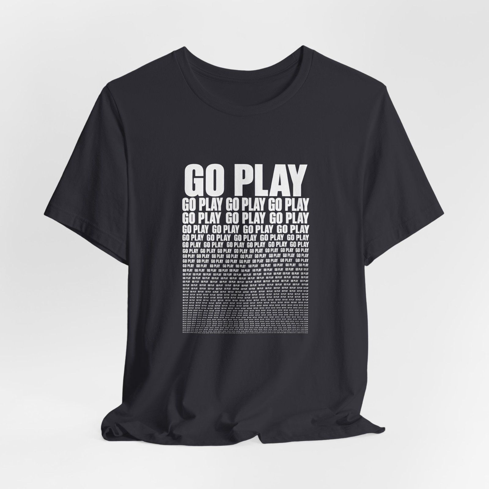 Go Play Repeating Typography Graphic Tee - Image 12