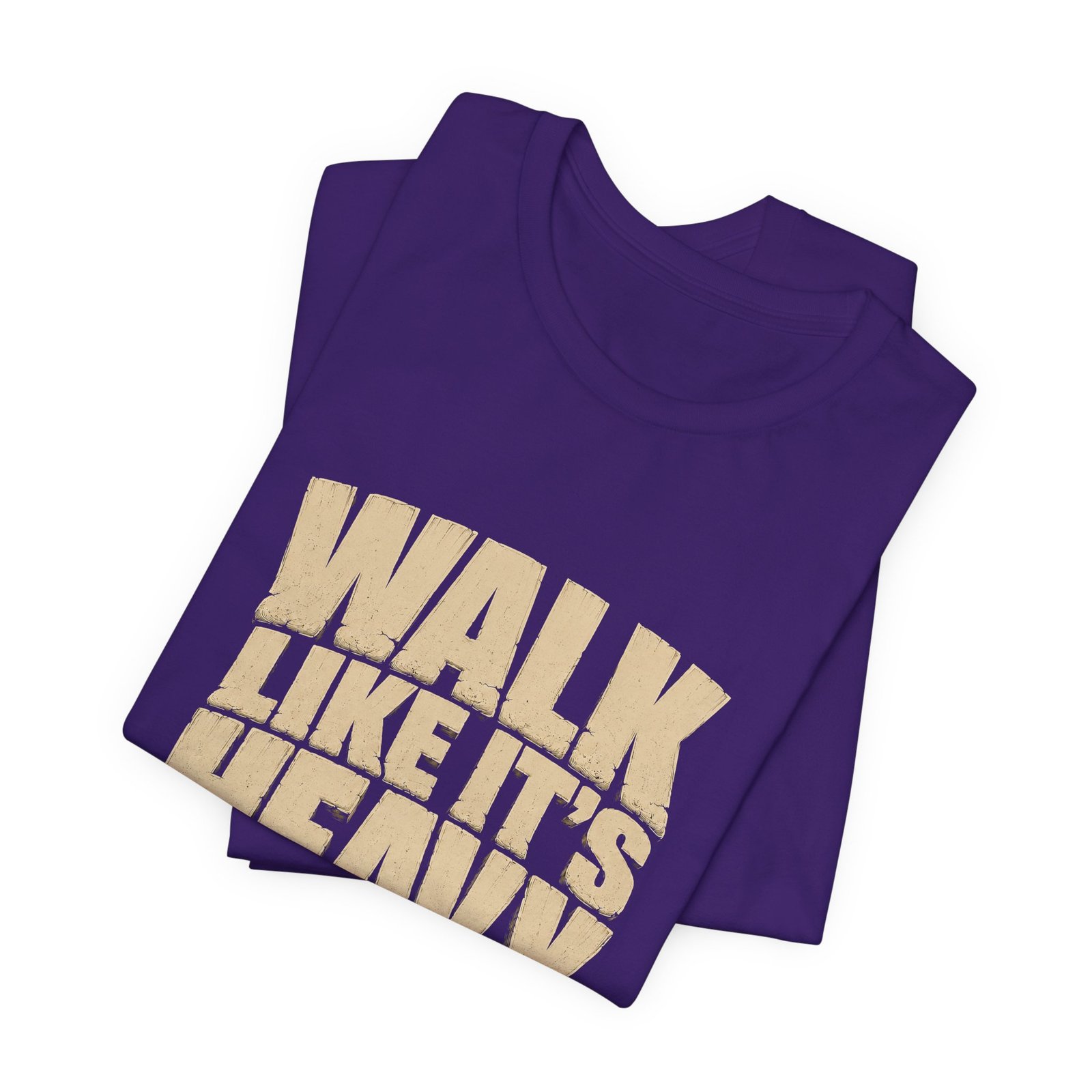 Walk Like It’s Heavy Cracked Lettering Graphic Tee - Image 27