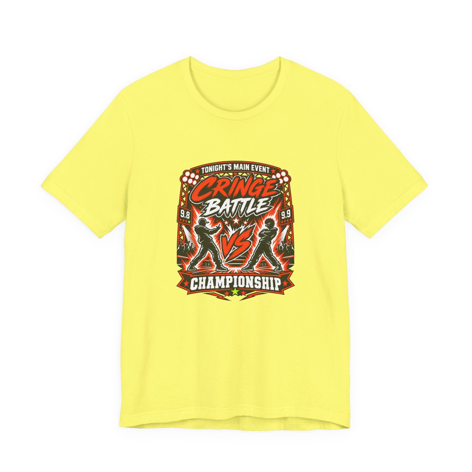 Tonight's Main Event Cringe Battle Championship Graphic Tee - Image 17